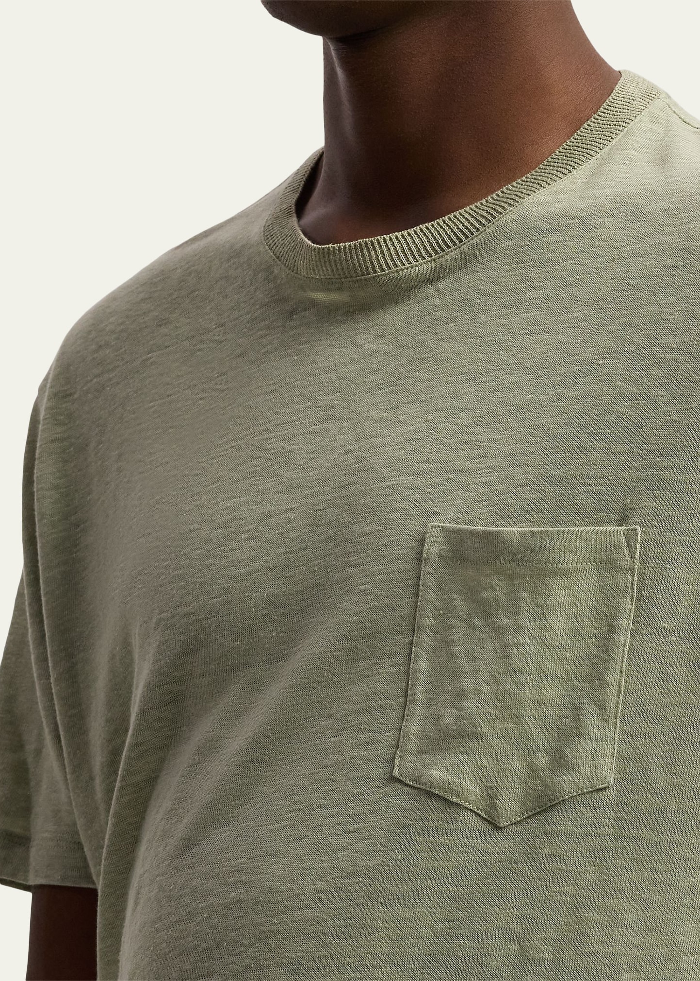 Ralph Lauren Purple Label Linen Jersey Pocket T-Shirt - Bergdorf