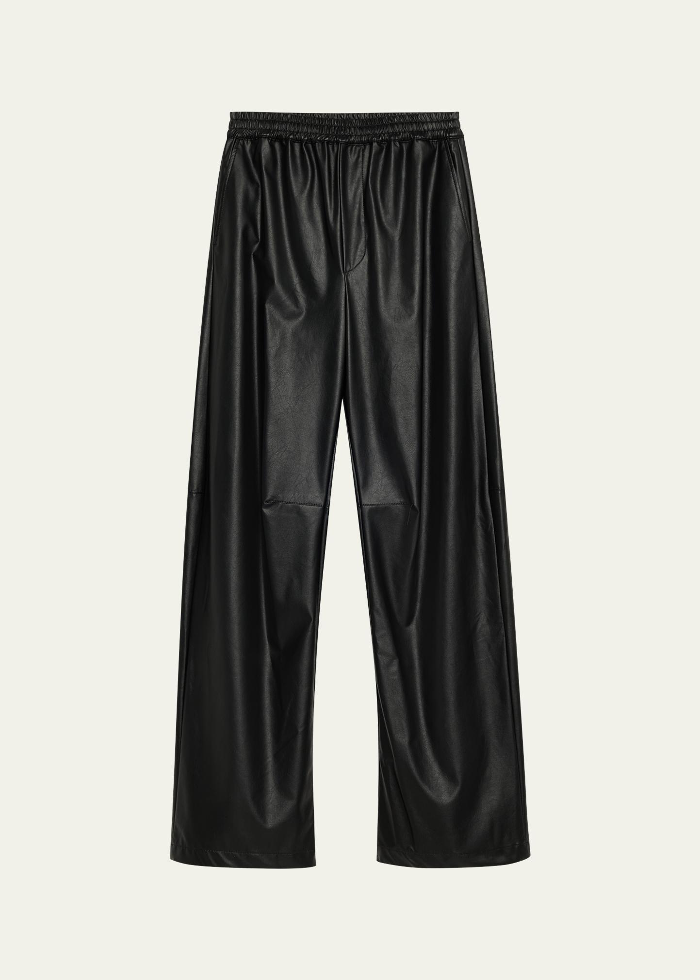 Maison Margiela Faux Leather Wide-Leg Pants - Bergdorf Goodman