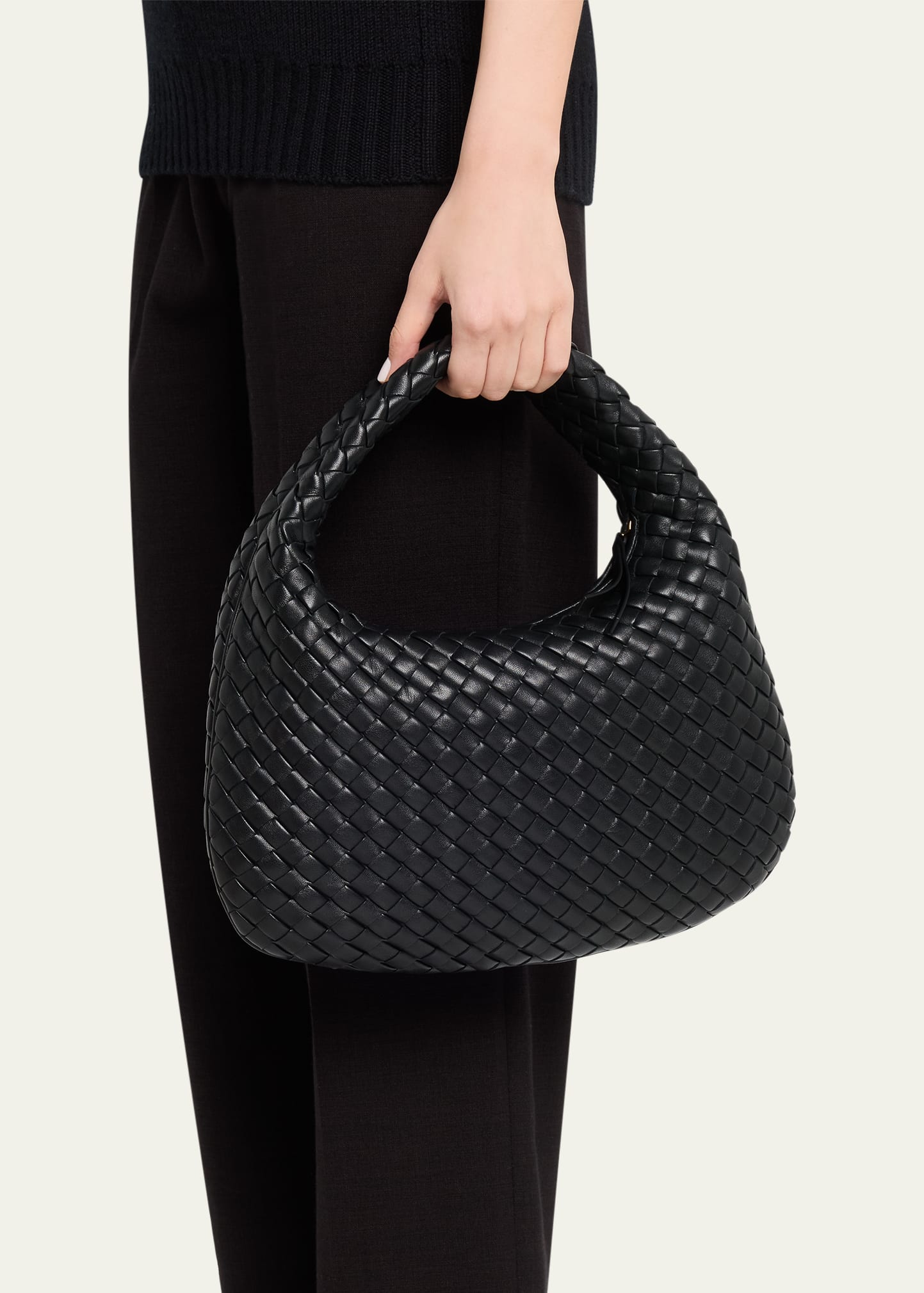 Bottega Veneta Veneta Small Padded Leather Top-Handle Bag