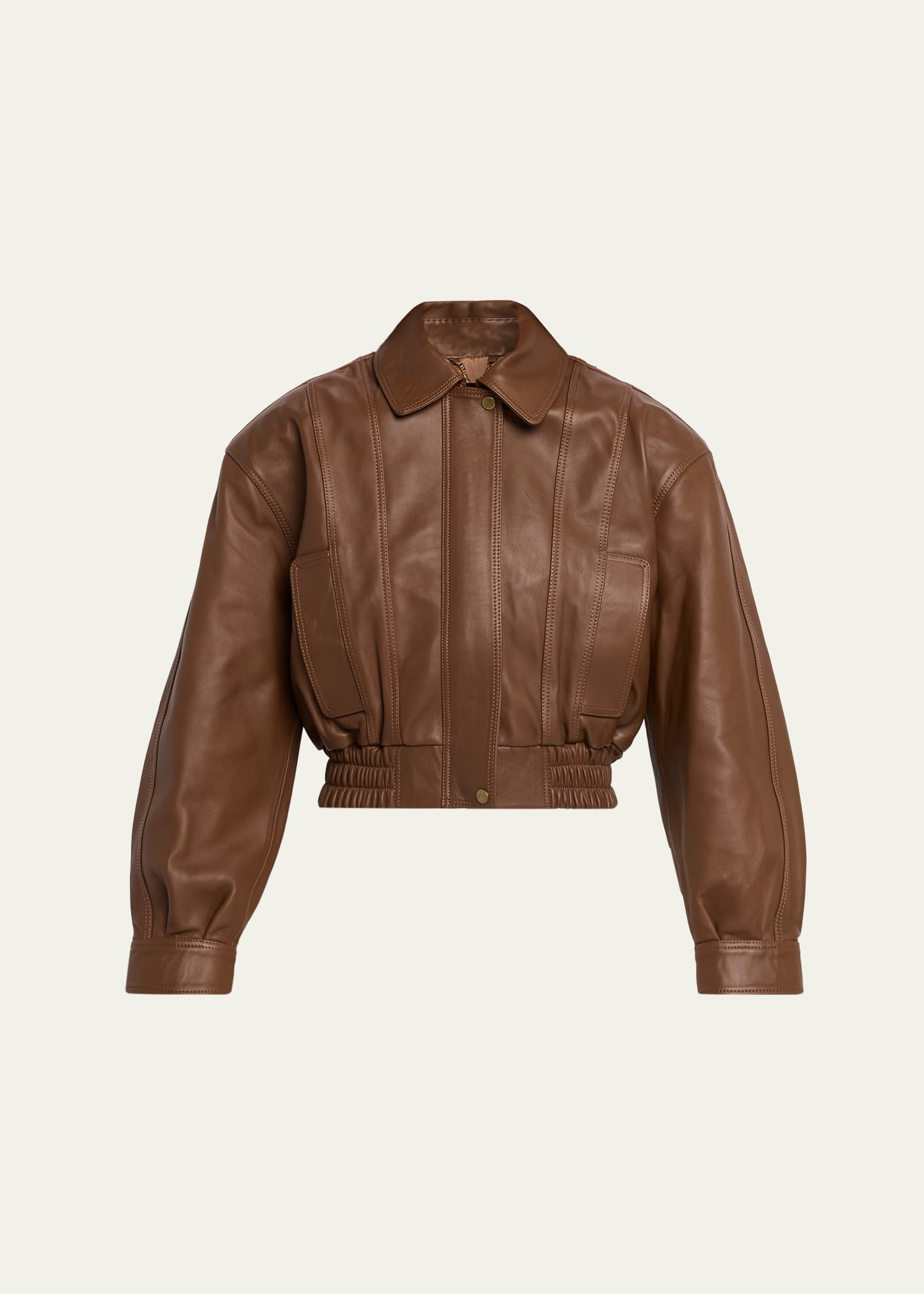 Ronny Kobo Samson Cropped Leather Jacket - Bergdorf Goodman