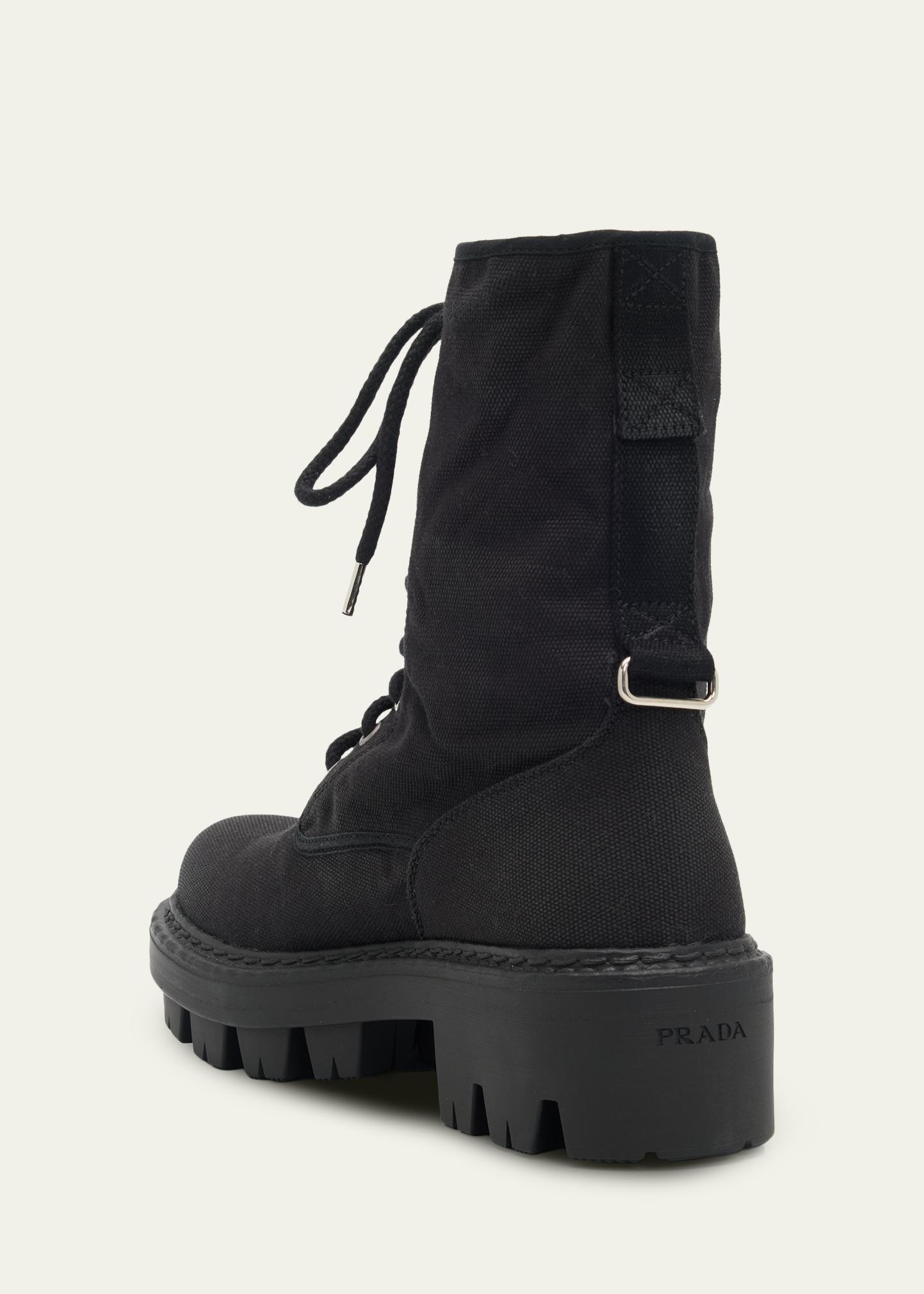 Canvas Ankle Combat Boots, image 5 of 7