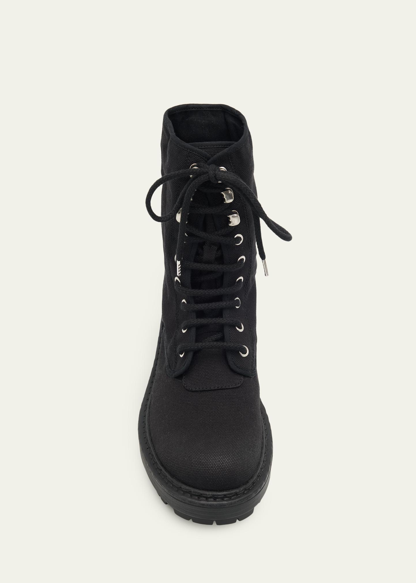 Canvas Ankle Combat Boots, image 7 of 7