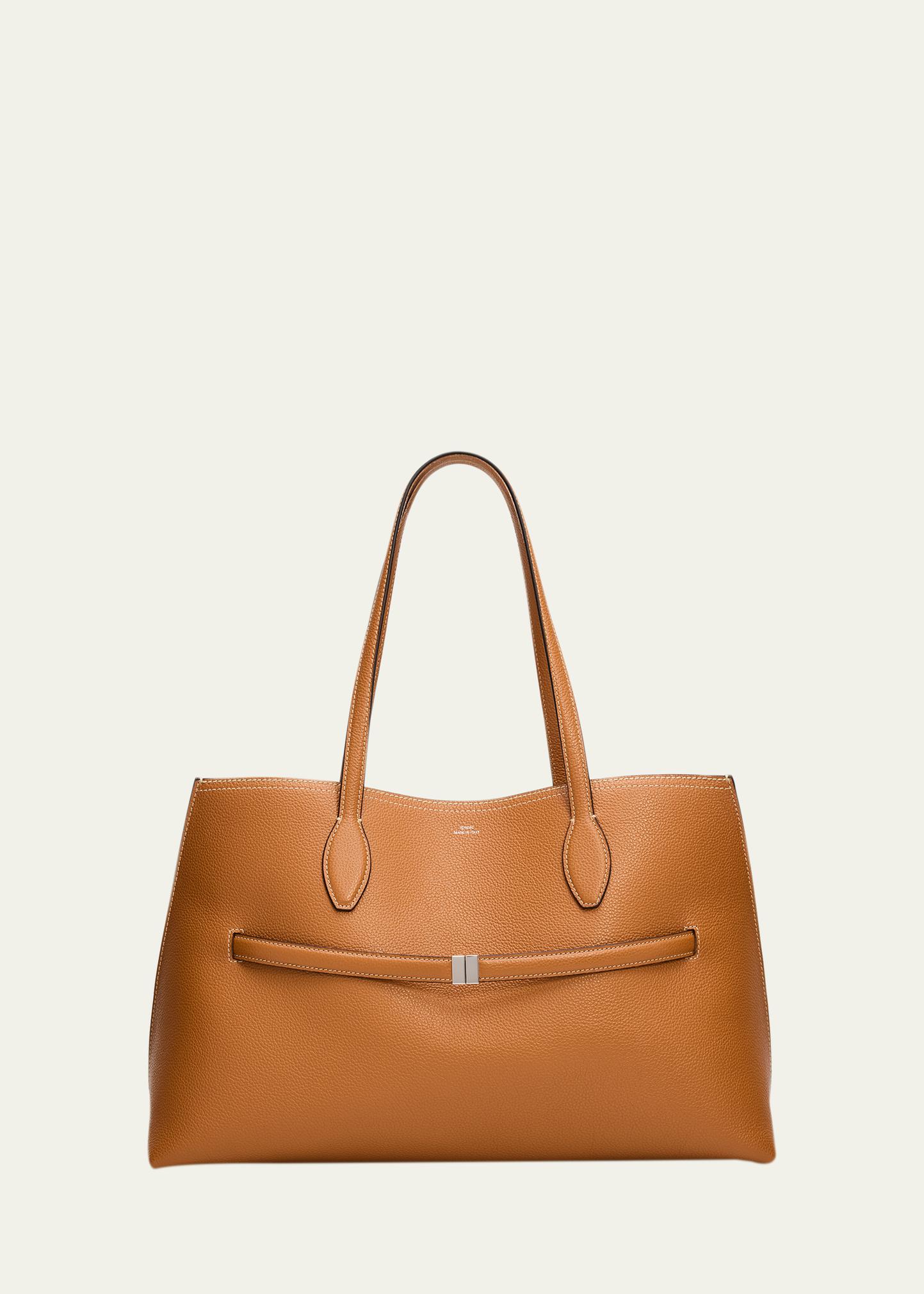 Toteme Lounge Grain Leather Tote Bag - Bergdorf Goodman