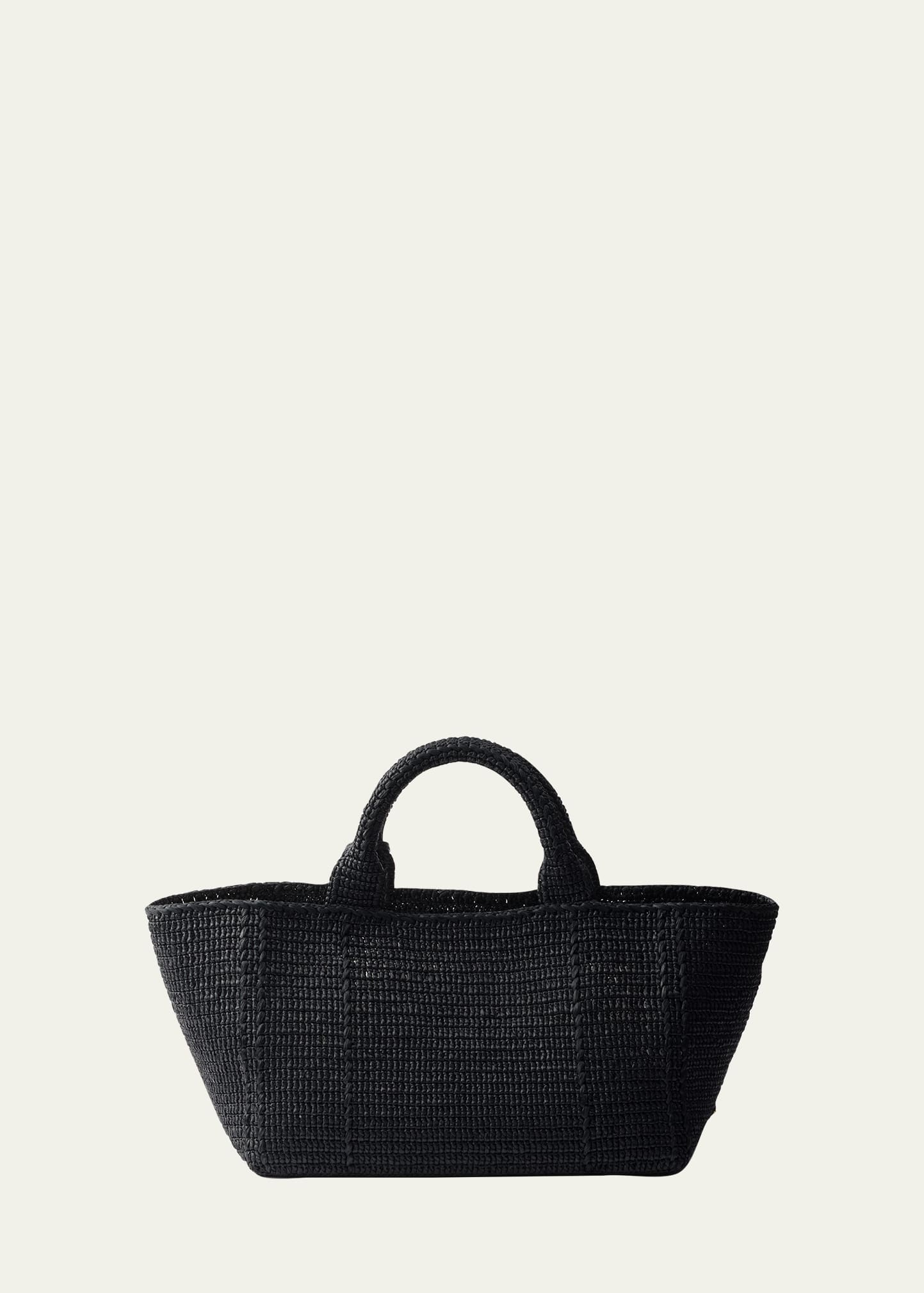 Prada Crochet Viscose Raffia Tote Bag - Bergdorf Goodman