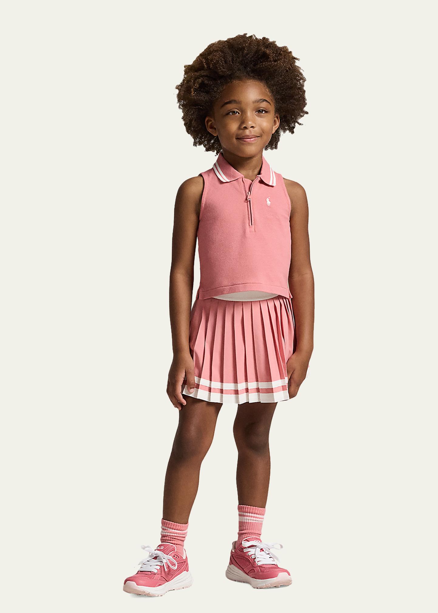 Polo Ralph Lauren Little Girl's & Girl's Striped Pleated Skort