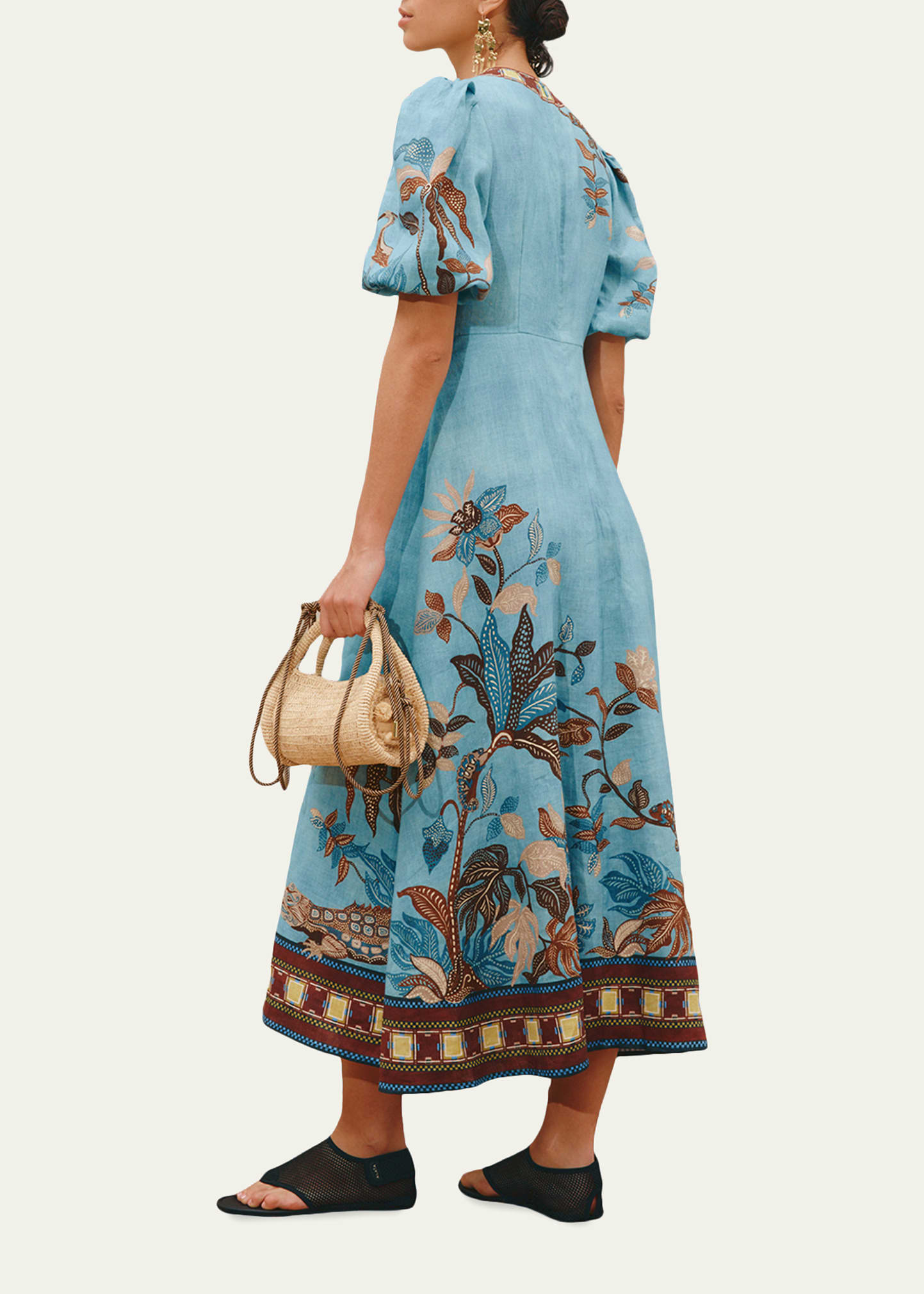 alemais guardian midi dress Alemais Guardian Midi Dress Blue Size 8