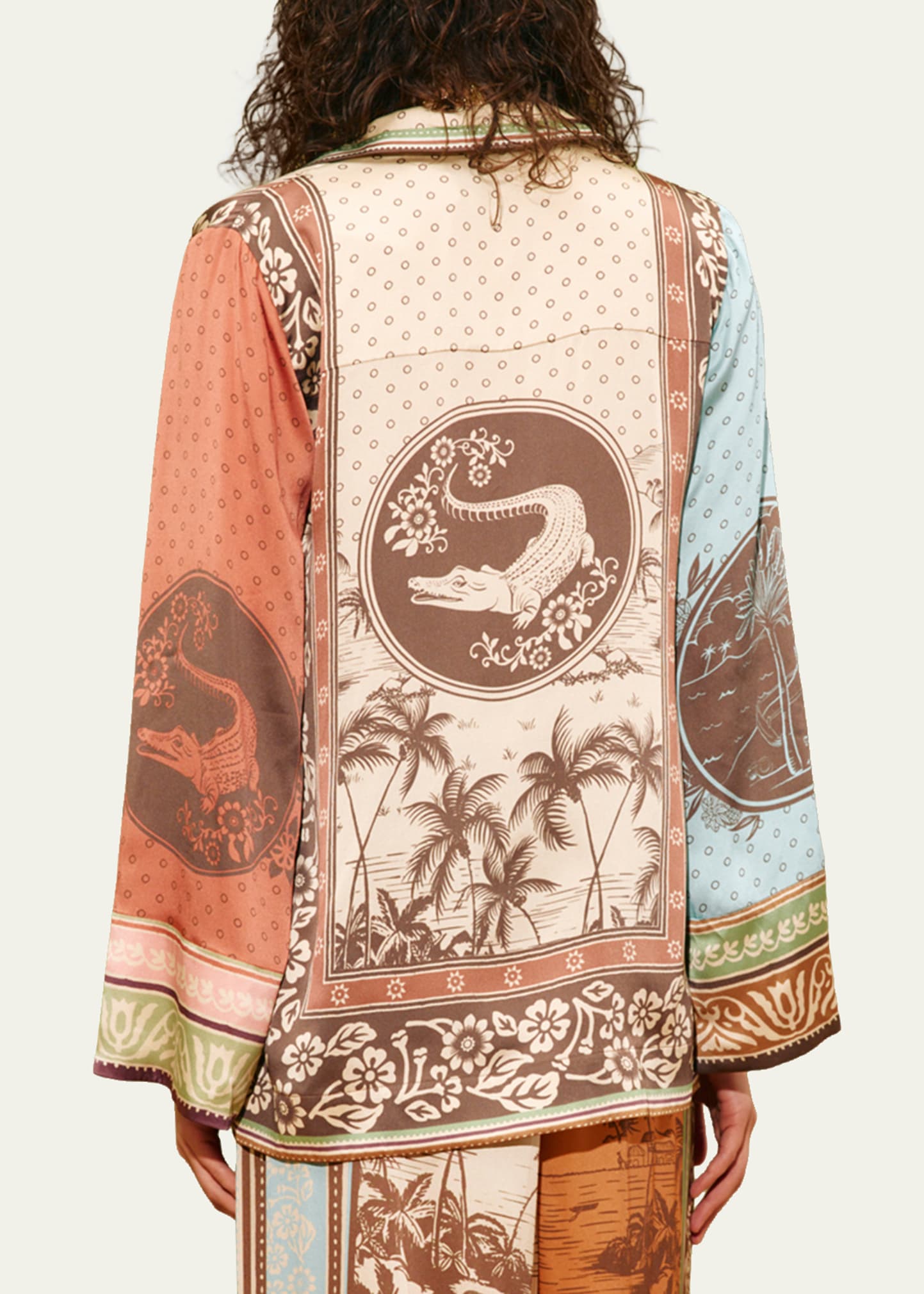 ALEMAIS Alberta Silk Shirt - Bergdorf Goodman