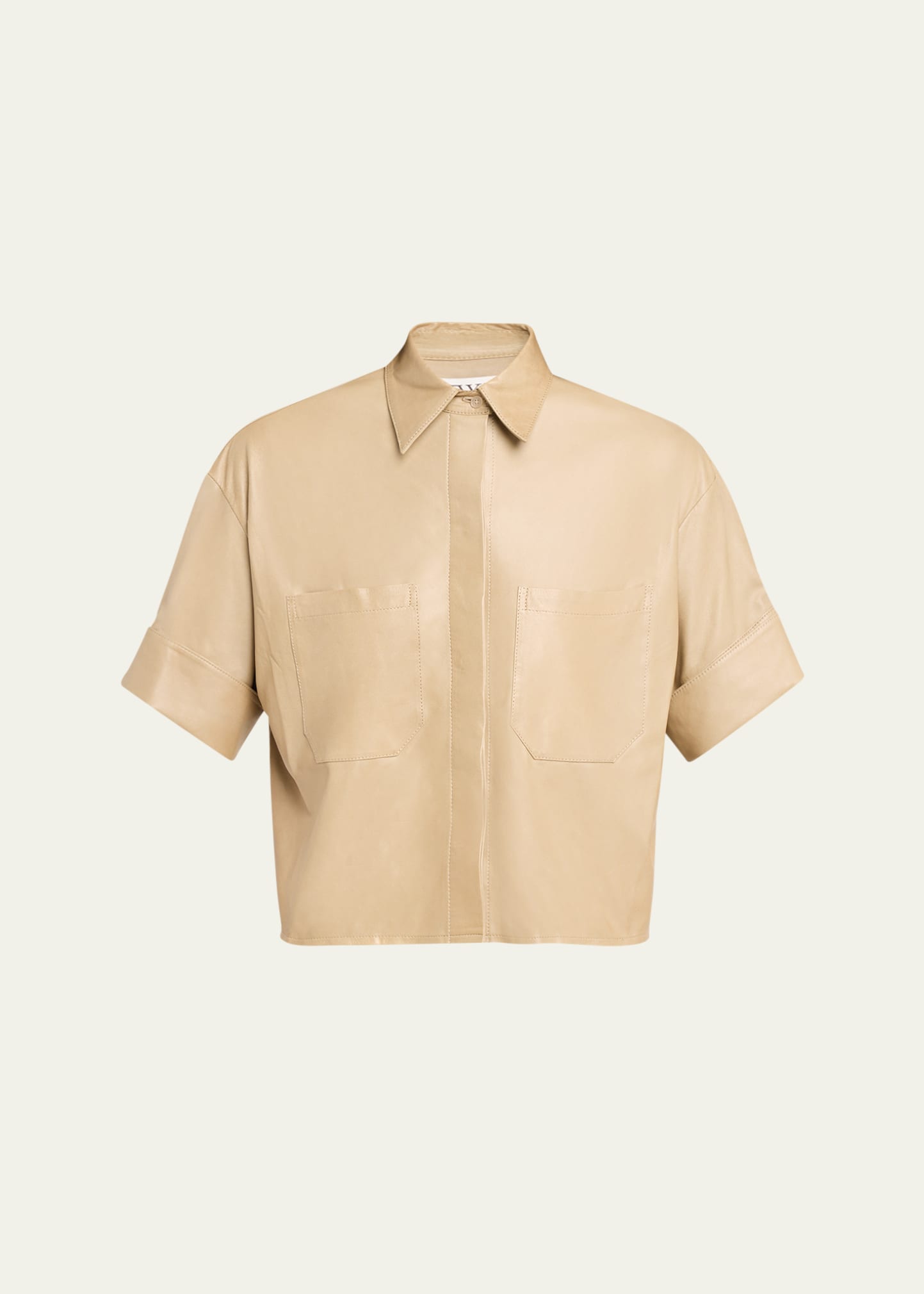 TWP My Newest Mistake Shirt in Leather - Bergdorf Goodman