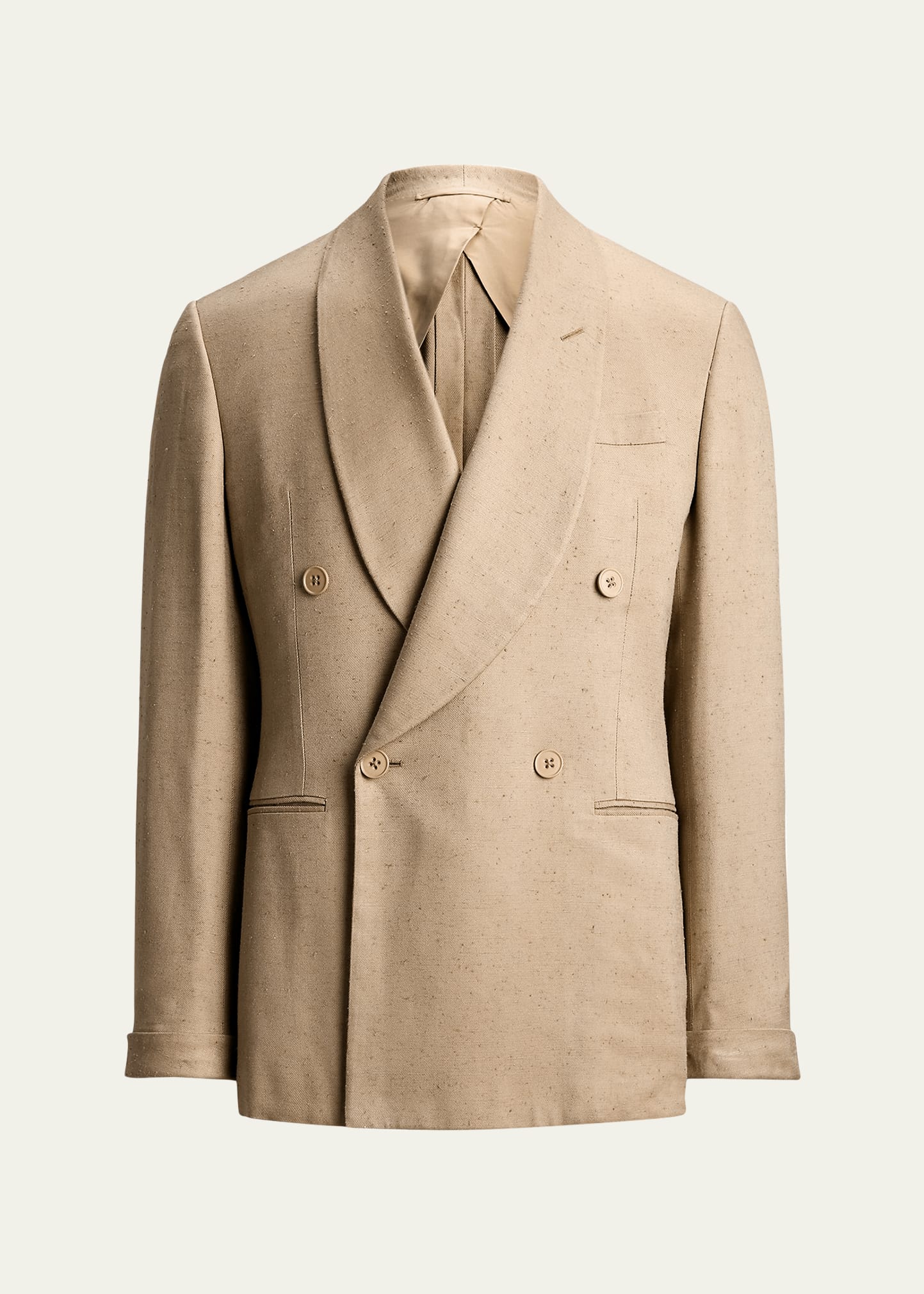 Ralph Lauren Purple Label Men's Super Slub Twill Shawl Lapel