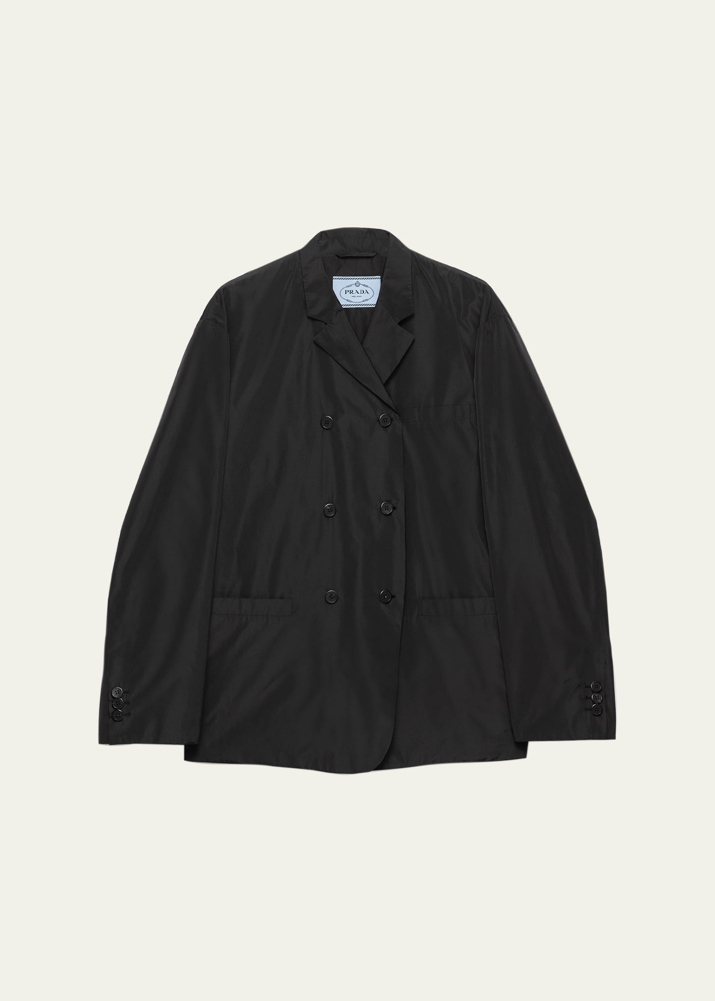 Prada Silk Taffeta Double-Breasted Jacket - Bergdorf Goodman
