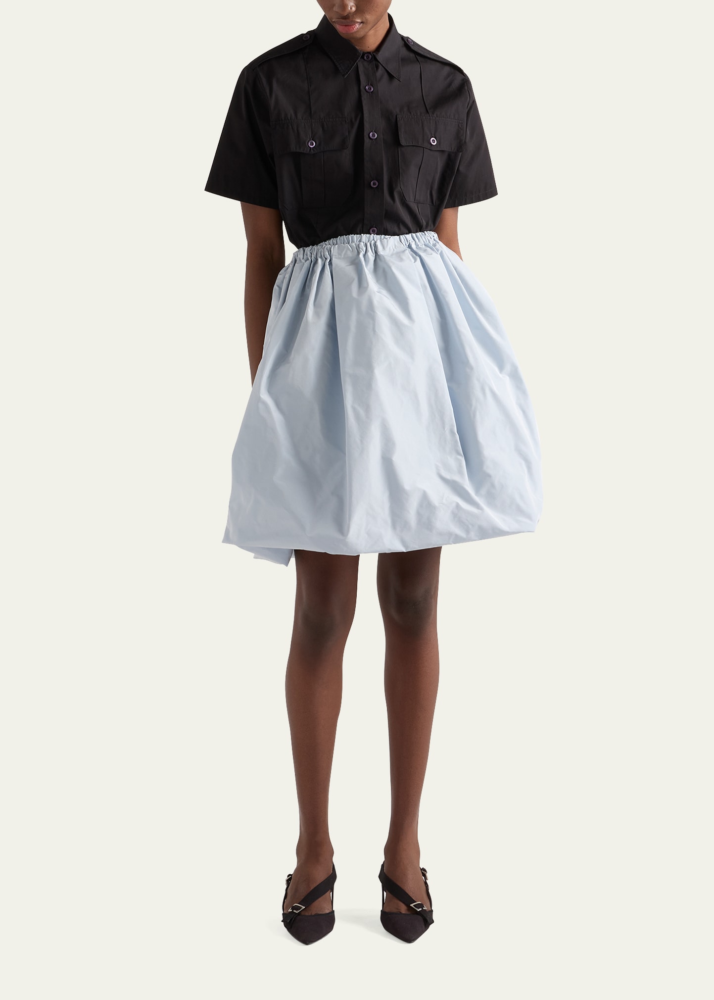 Prada Silk Taffeta Balloon Skirt - Bergdorf Goodman