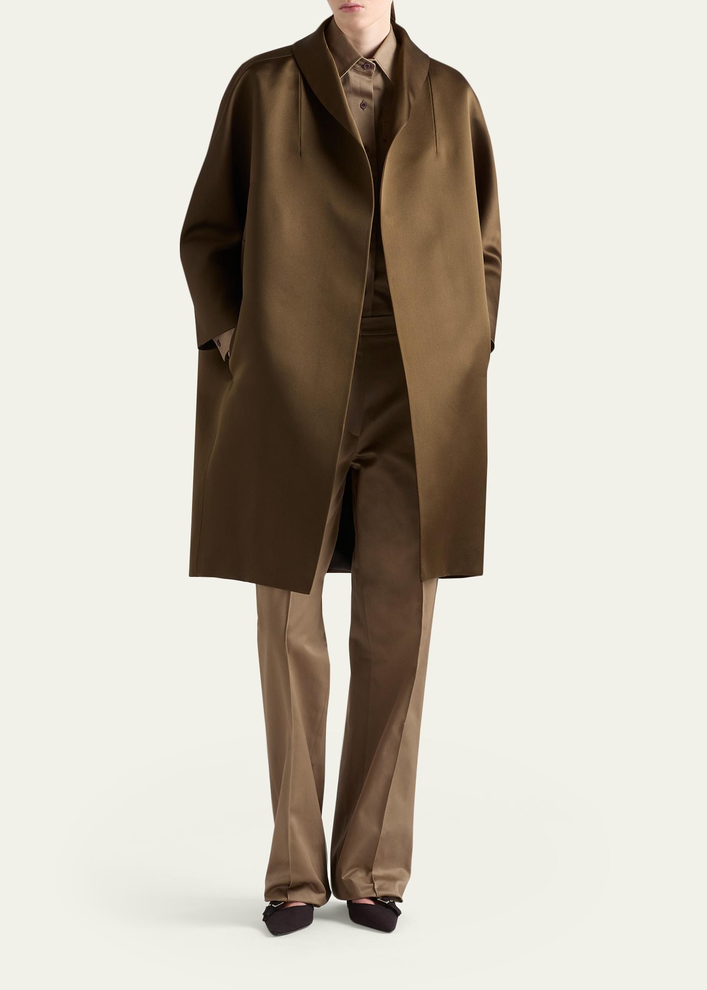 Prada Silk Open Overcoat - Bergdorf Goodman