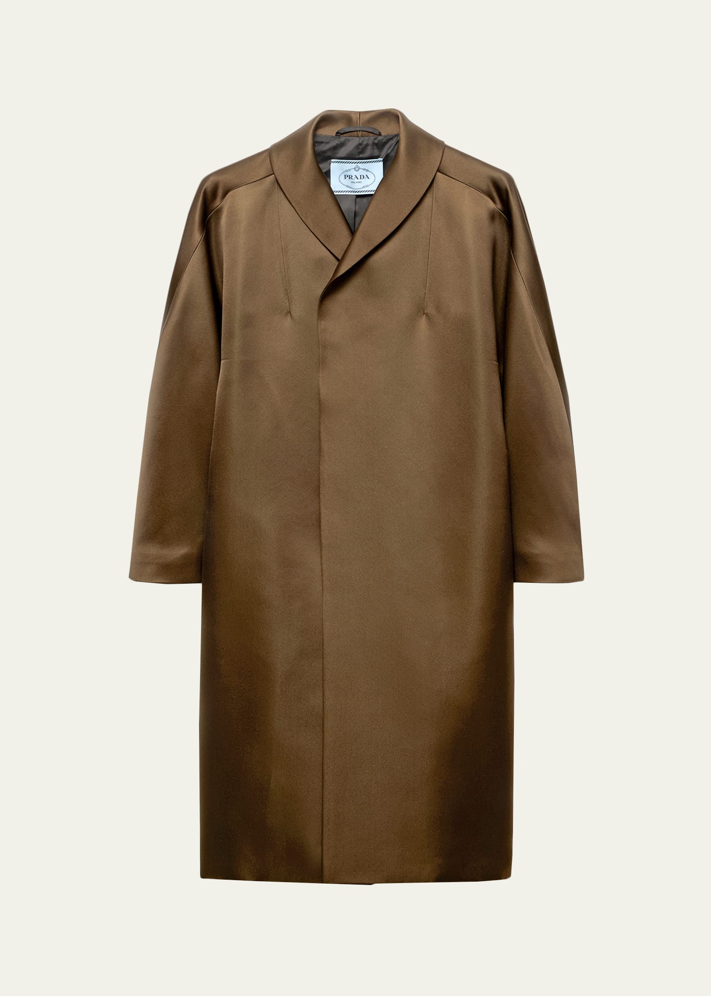 Prada Silk Open Overcoat - Bergdorf Goodman