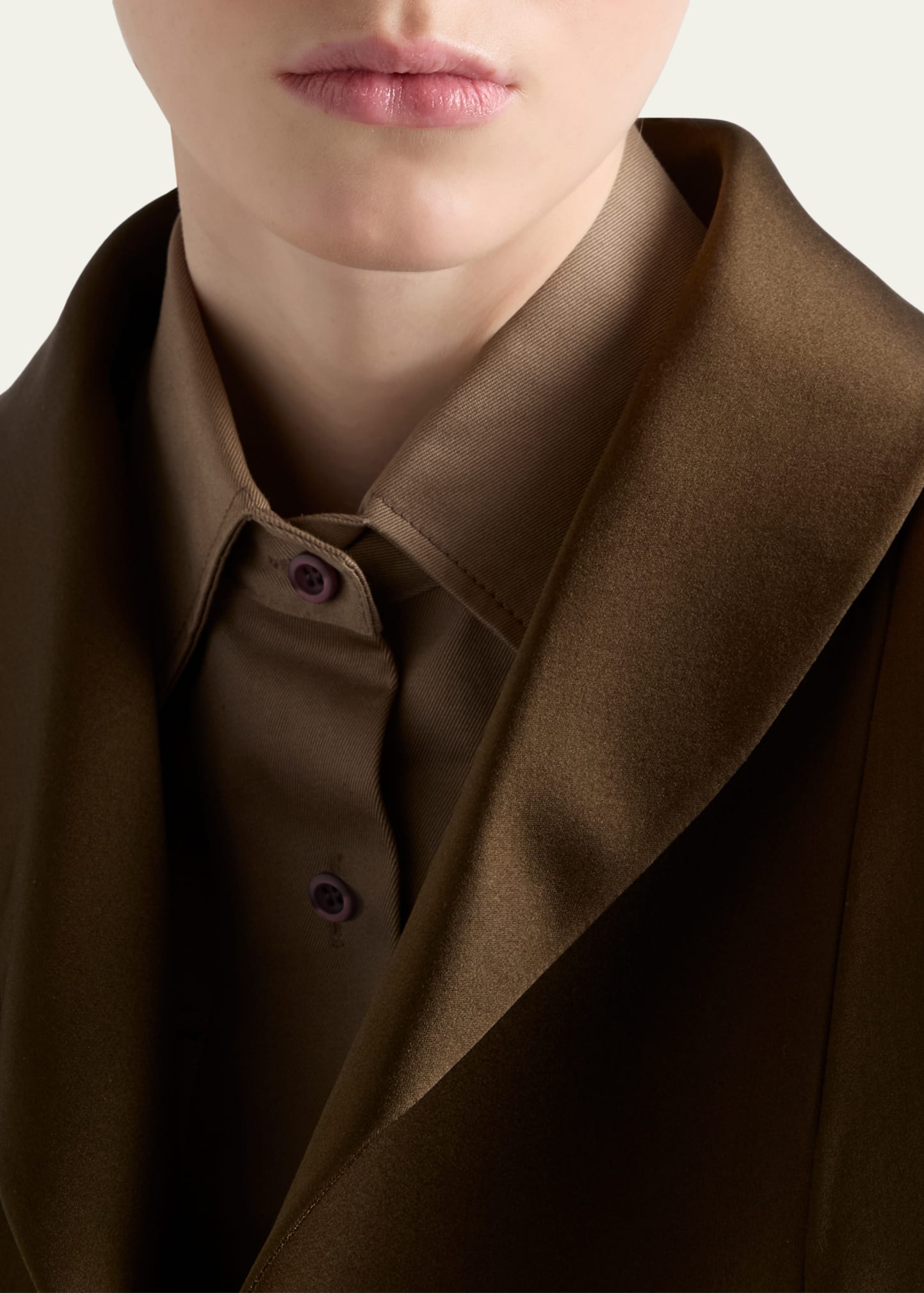 Prada Silk Open Overcoat - Bergdorf Goodman
