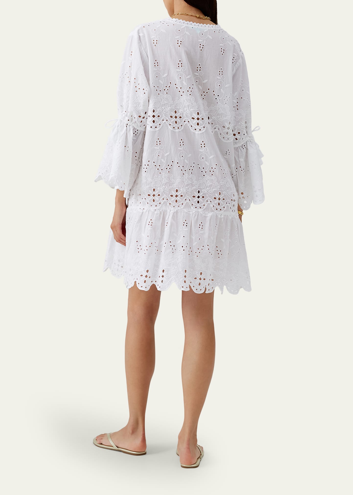 Melissa Odabash May Eyelet Embroidered Kaftan Coverup - Bergdorf