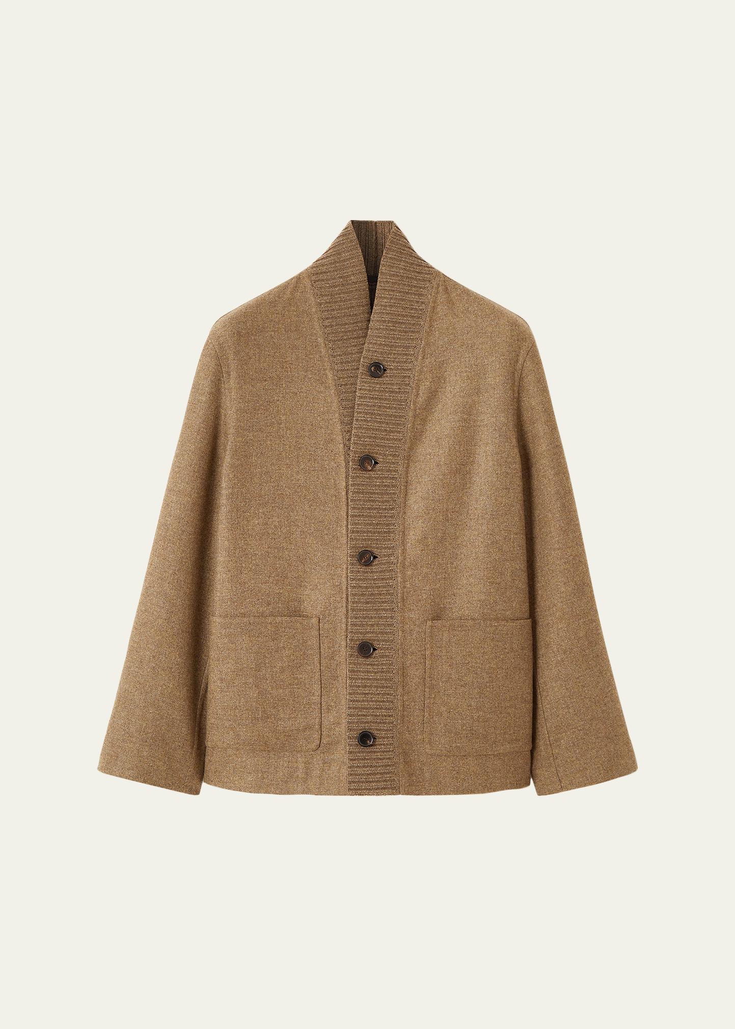 Loro Piana Men's Hayle Blouson Cardigan Sweater - Bergdorf Goodman