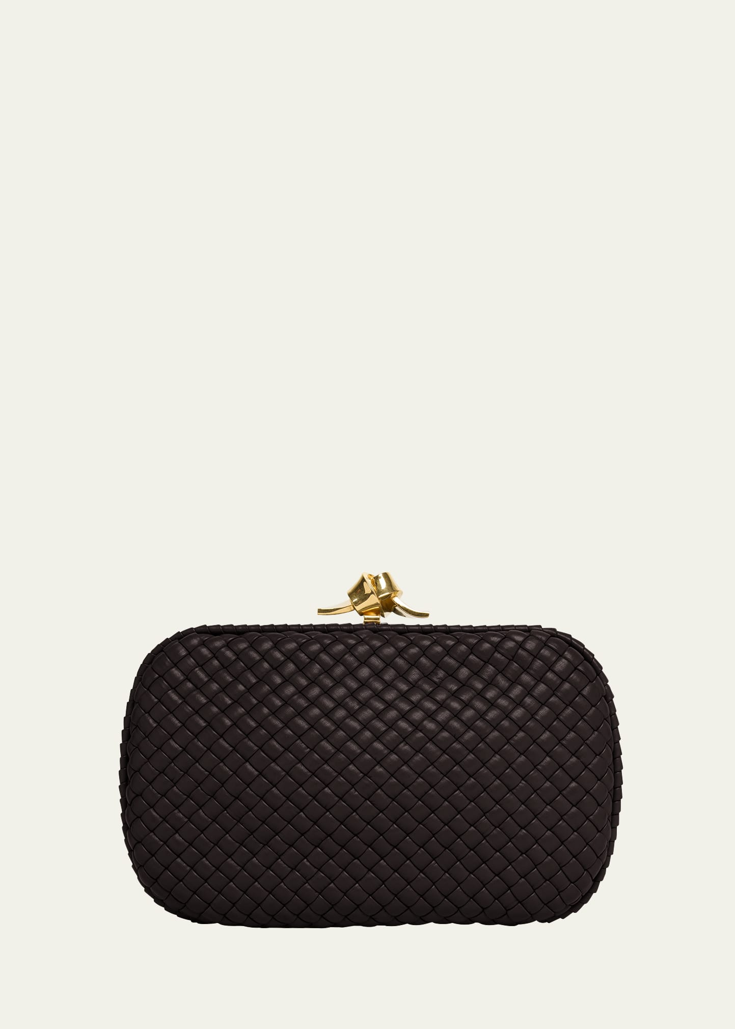 BOTTEGAVENETA レザー マトラッセ キルティング ミュール37 Bottega Veneta Padded Leather Sculptural Knot Clutch Bag