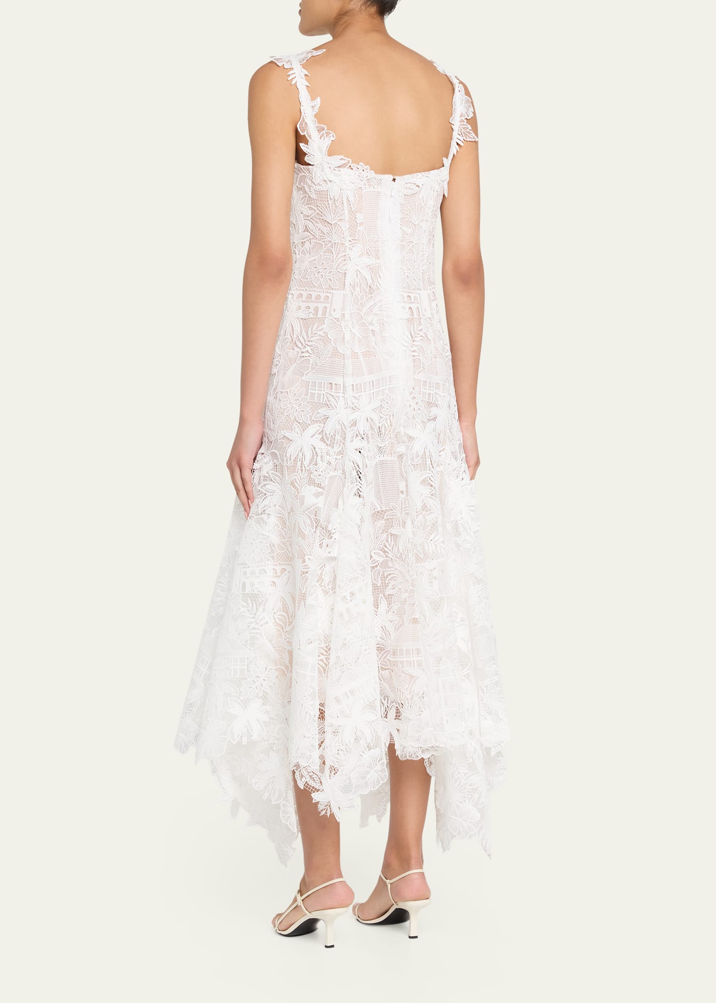 Oscar de la Renta Dominican Landscape Guipure Dress - Bergdorf Goodman