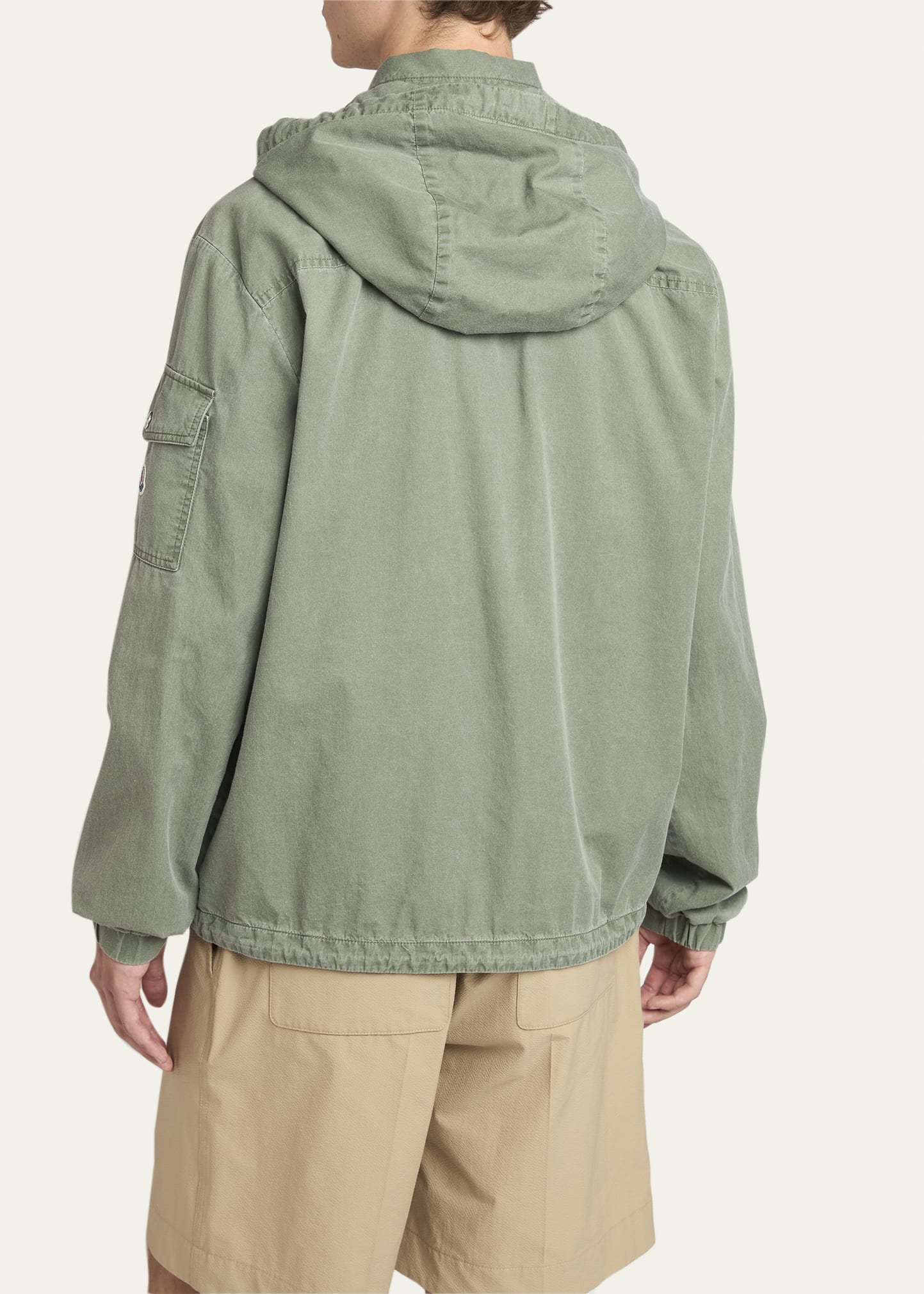 Moncler Men's Cotton Full-Zip Hooded Jacket - Bergdorf Goodman
