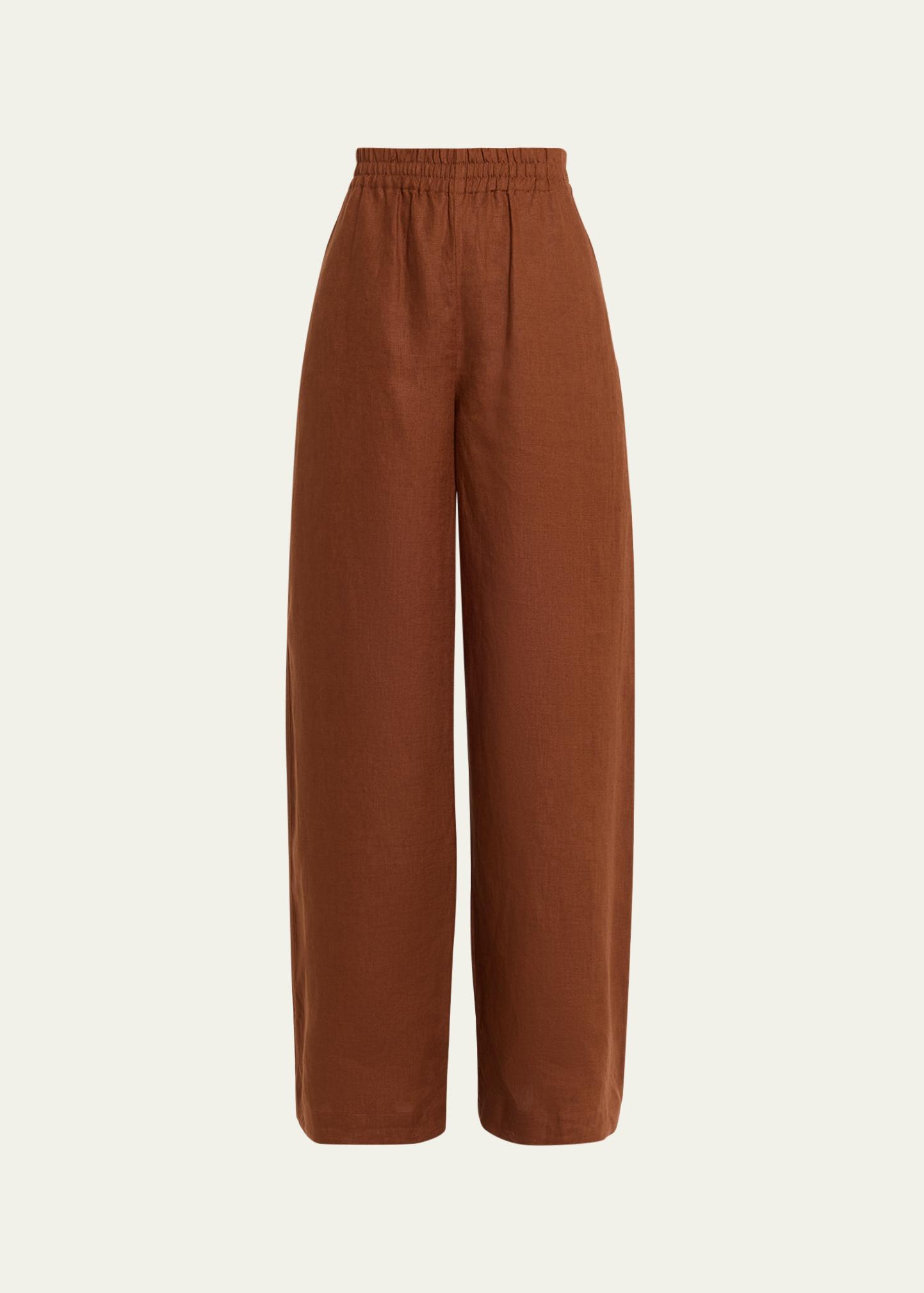 A.L.C. Tyler Wide-Leg Linen Pants - Bergdorf Goodman