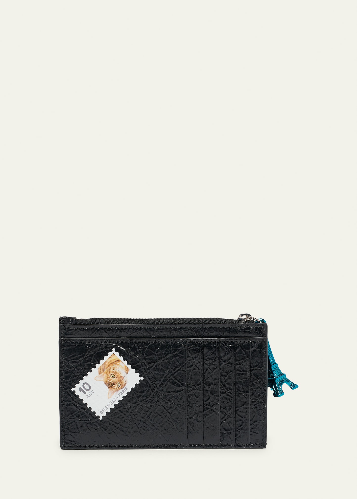 Balenciaga Men's Mail Artwork Cash Long Coin Card Holder