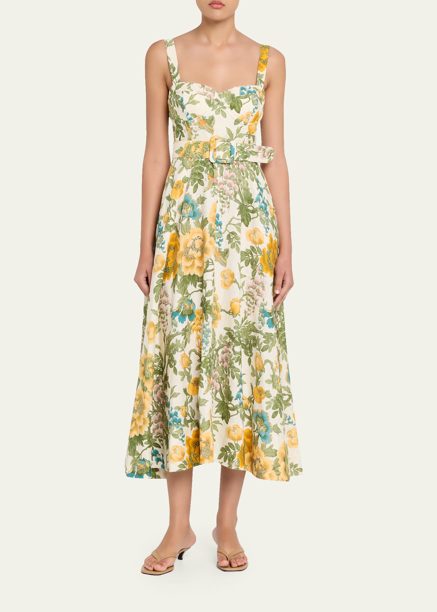 couco floral linen midi dress New without tags , size 2, Reformation Couco Floral