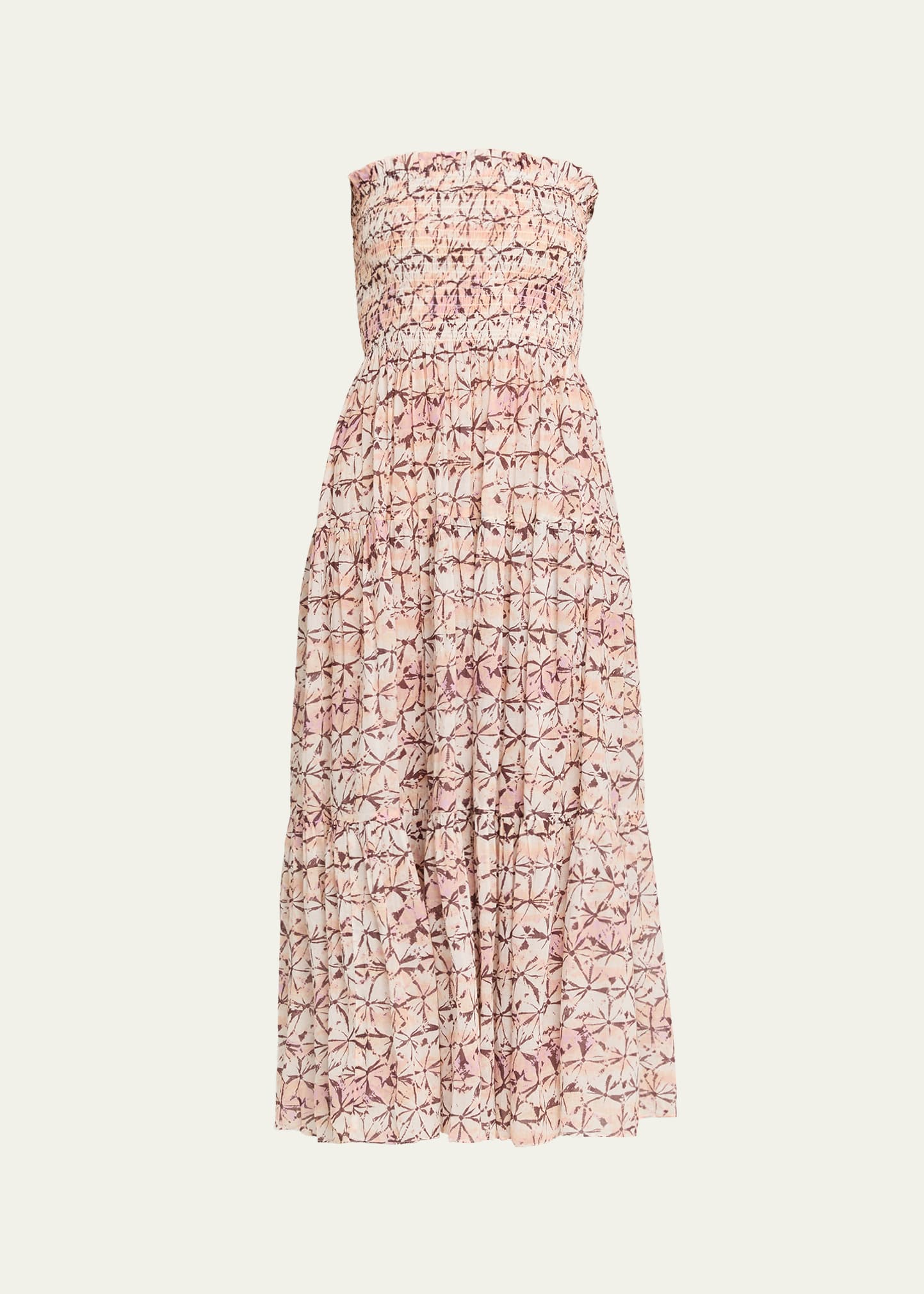 strapless tea length dress Retro 50s Strapless Pink Tea Length Prom Dress Evening Dress