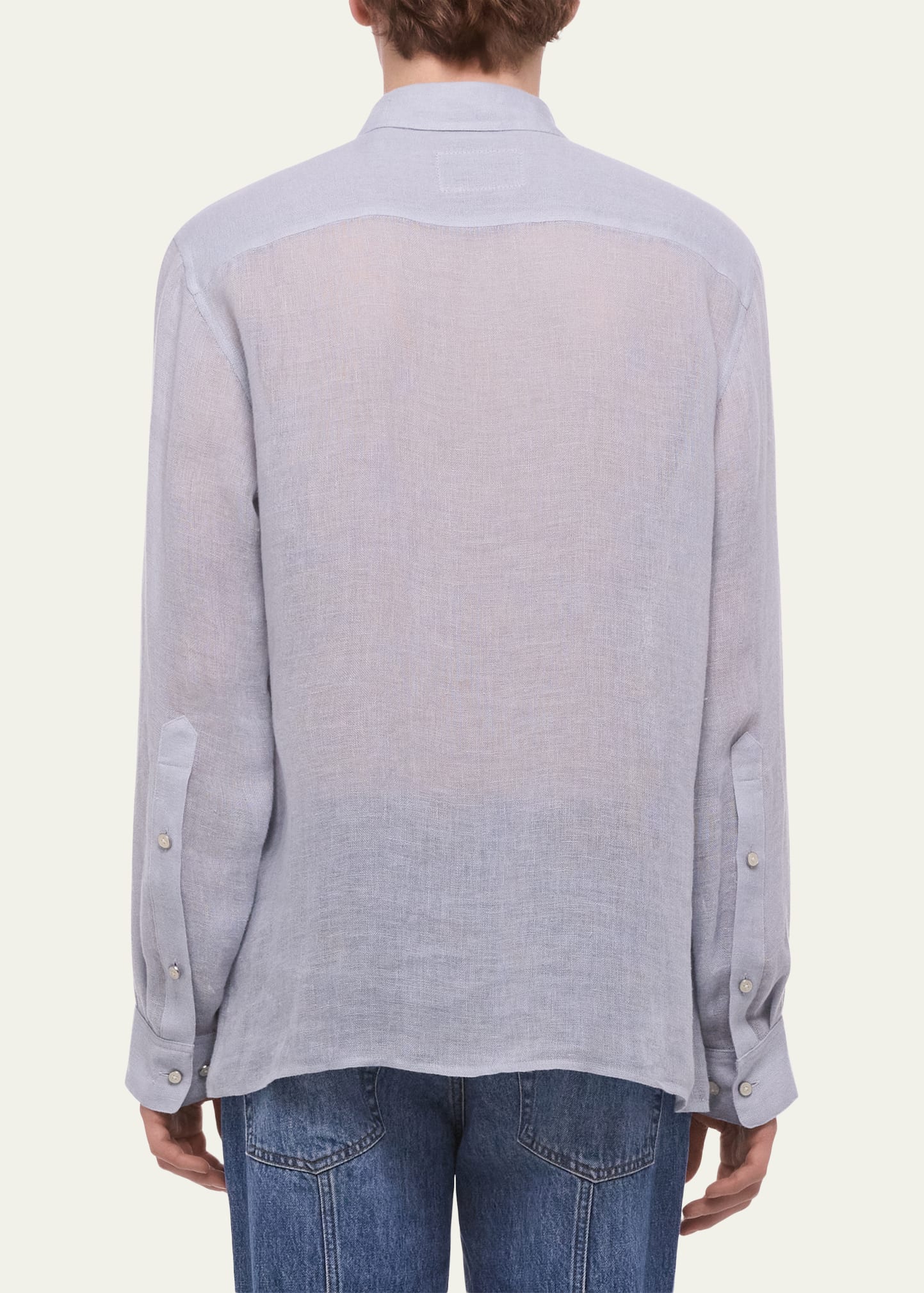 Helmut Lang Men's Relaxed Fit Linen Button-Down Shirt - Bergdorf