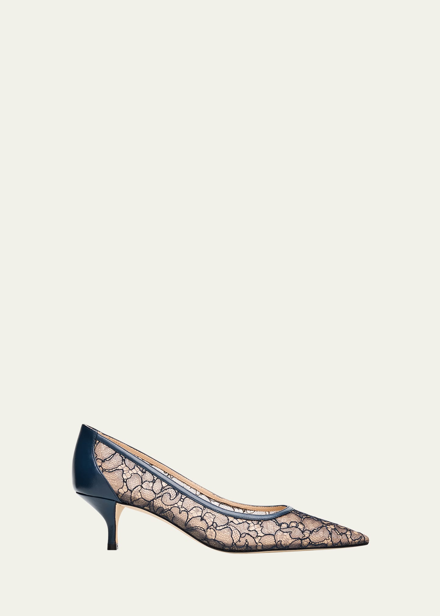 Stuart Weitzman 50mm Stuart Power Lace Pumps - Bergdorf Goodman