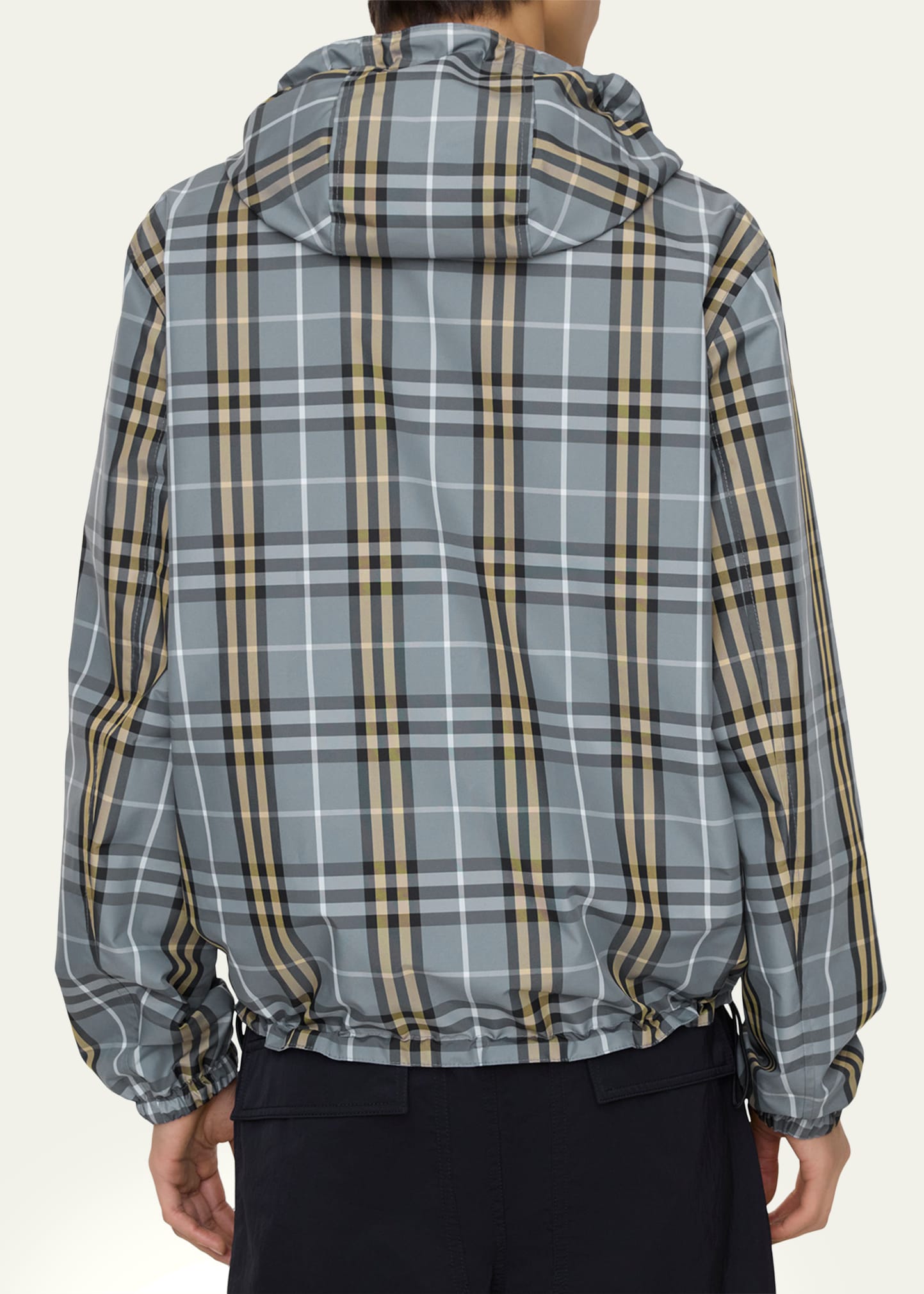 Burberry Men's Reversible Check Hooded Jacket - Bergdorf Goodman