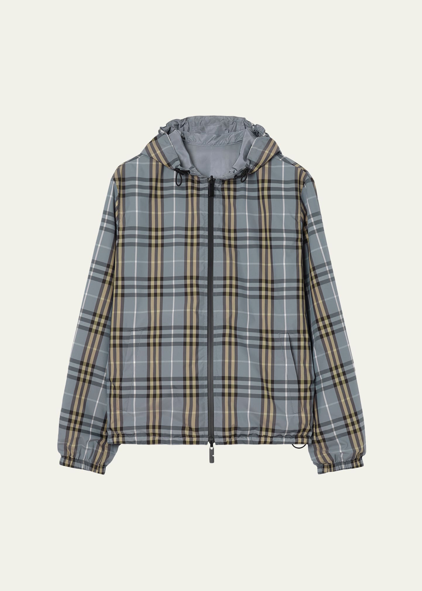 Burberry Men's Reversible Check Hooded Jacket - Bergdorf Goodman