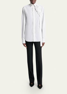 Balenciaga Low-Rise Slim-Leg Tailored Pants - Bergdorf Goodman