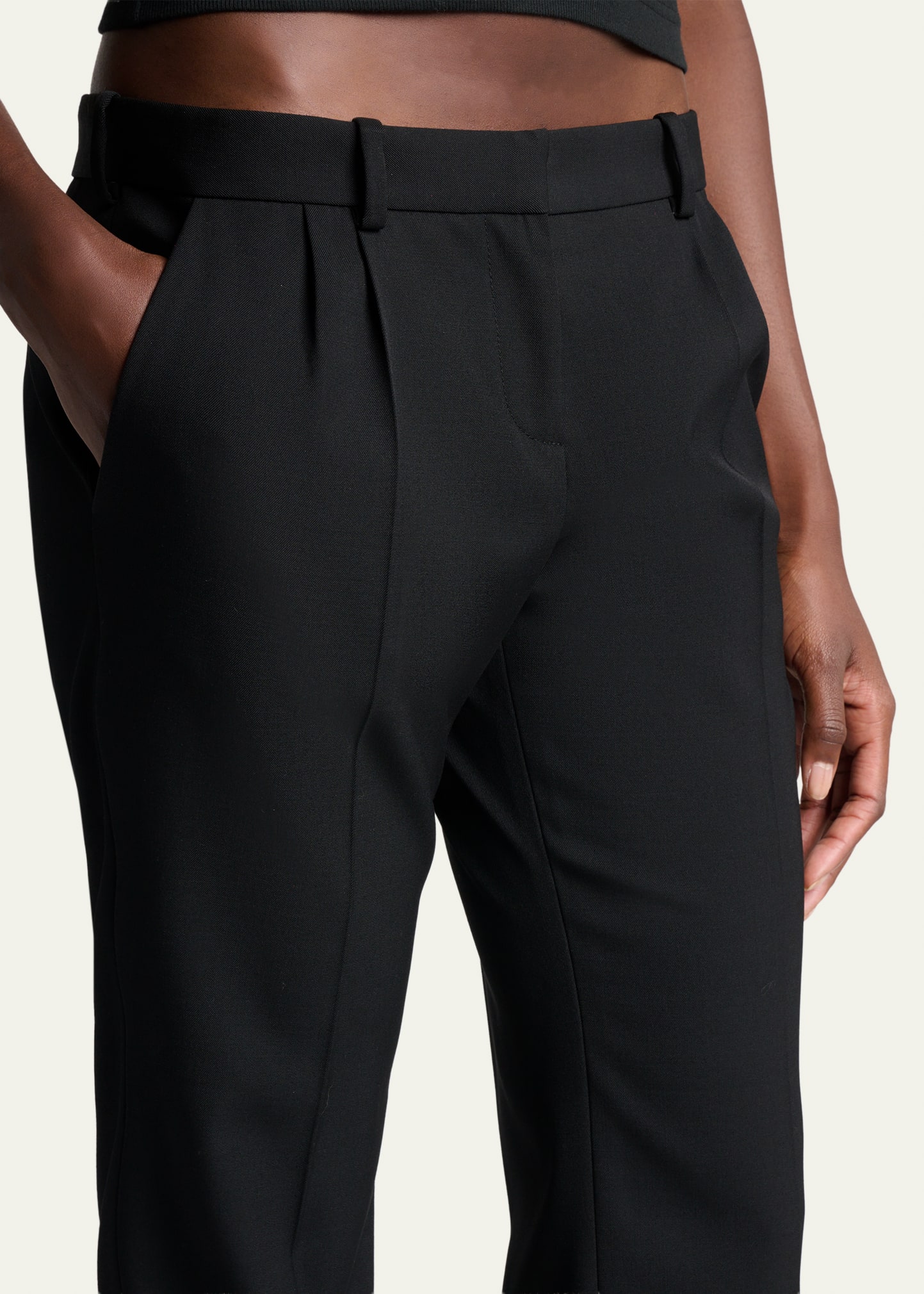 Balenciaga Low-Rise Slim-Leg Tailored Pants - Bergdorf Goodman