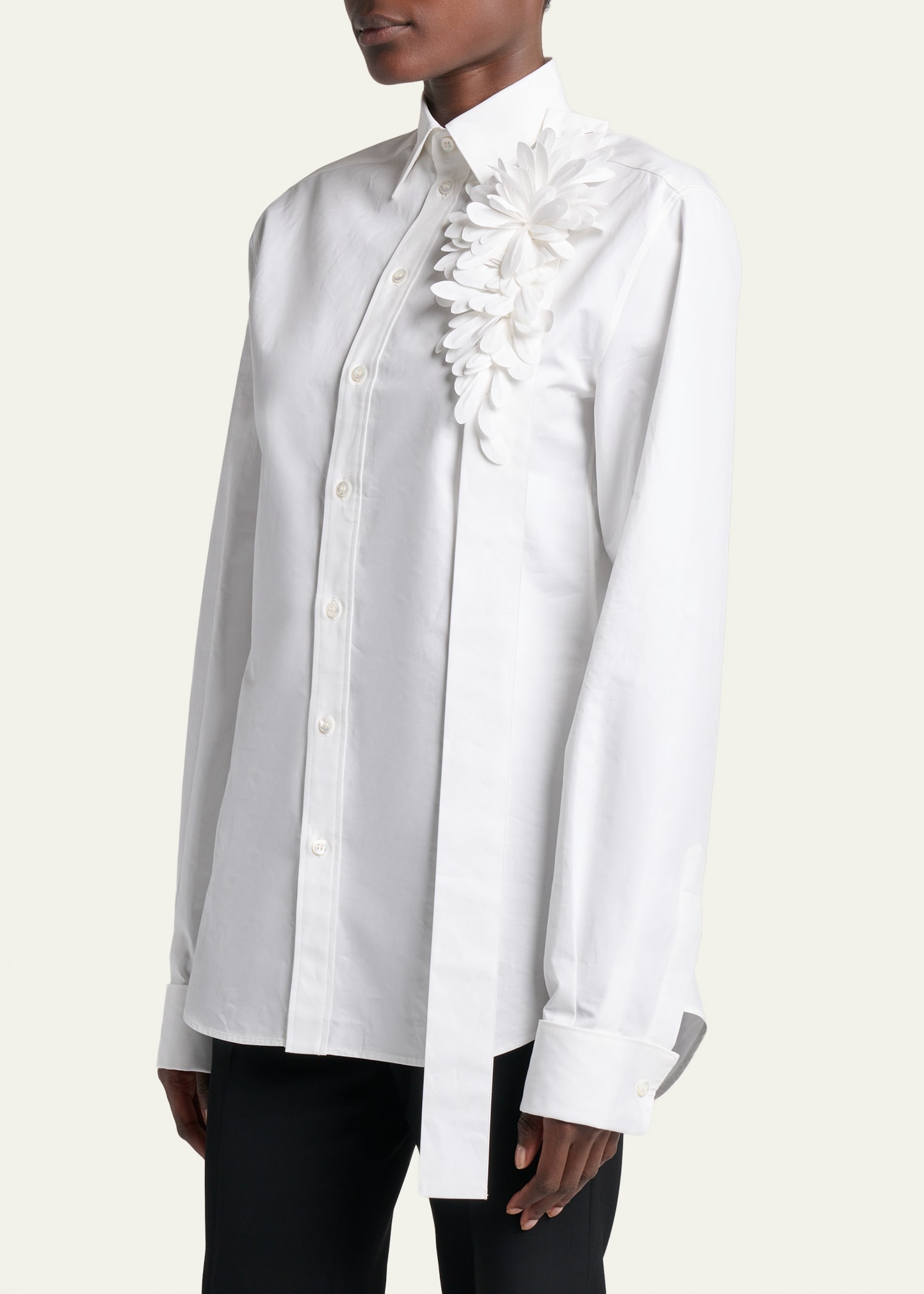 balenciaga white dress shirt Balenciaga WHITE Oversize shirt