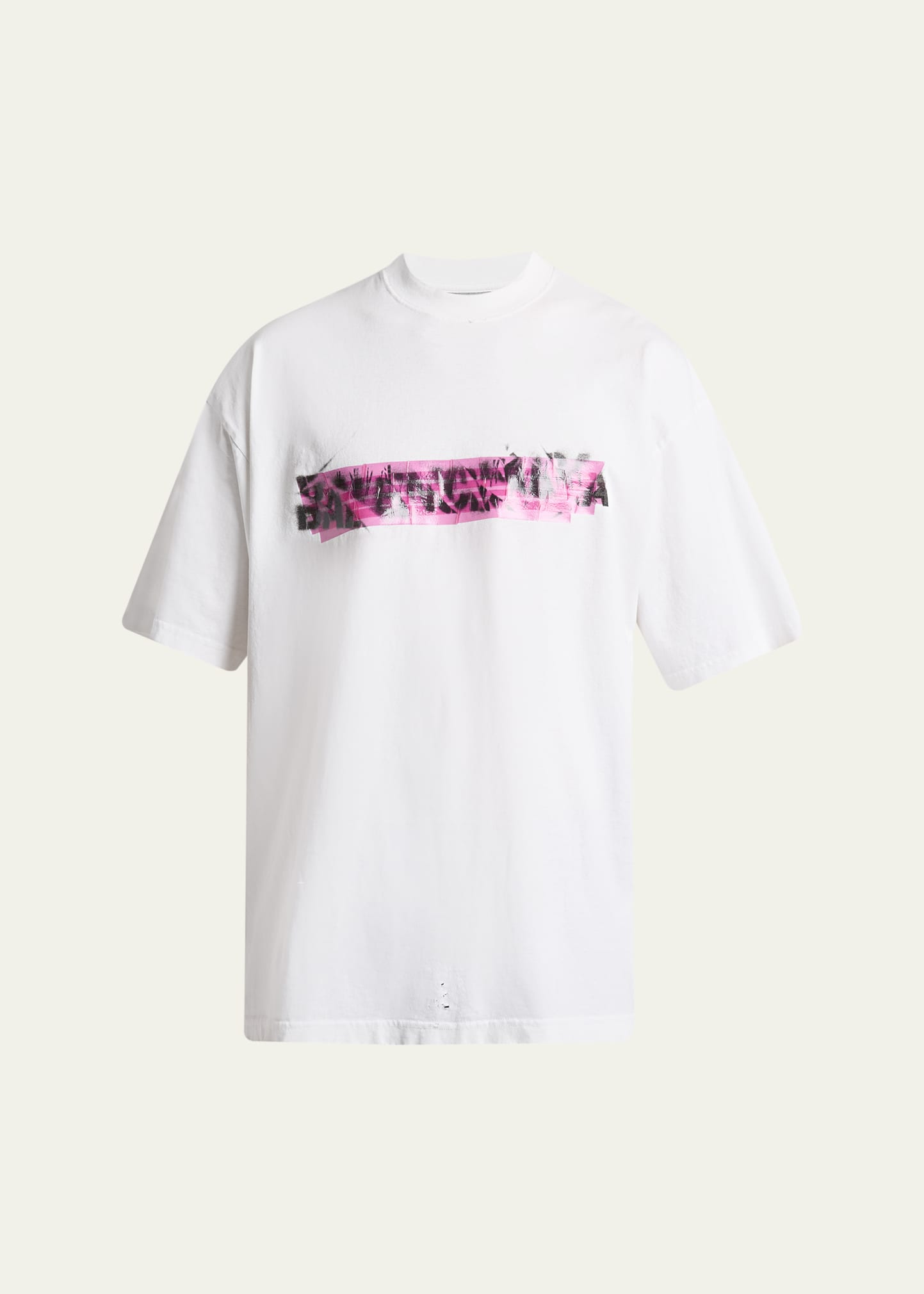 Balenciaga Men's Messy Spray Medium-Fit T-Shirt - Bergdorf Goodman