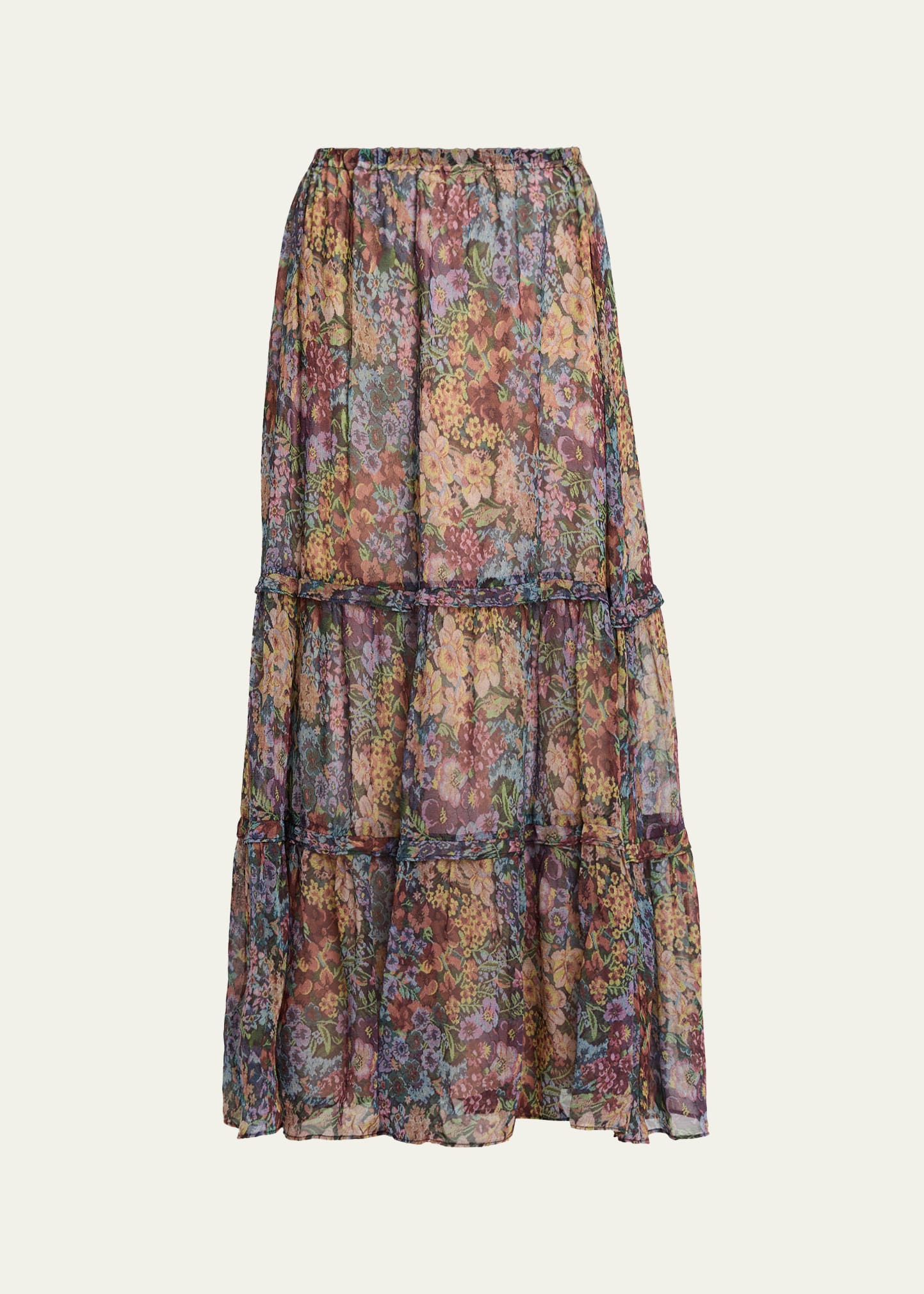 Kobi Halperin Clea Floral Maxi Skirt - Bergdorf Goodman