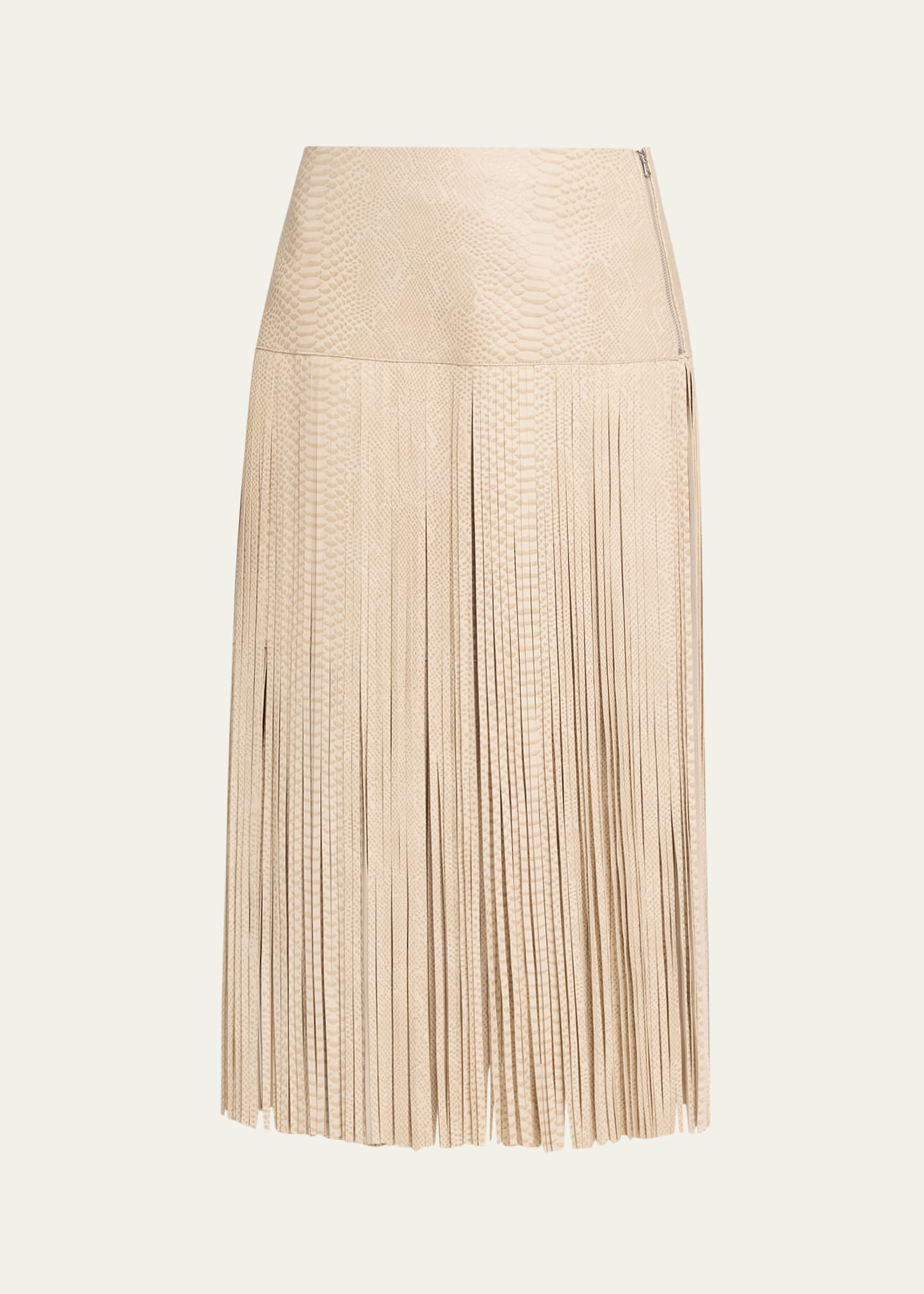 Kobi Halperin Parker Leather Fringe Skirt - Bergdorf Goodman