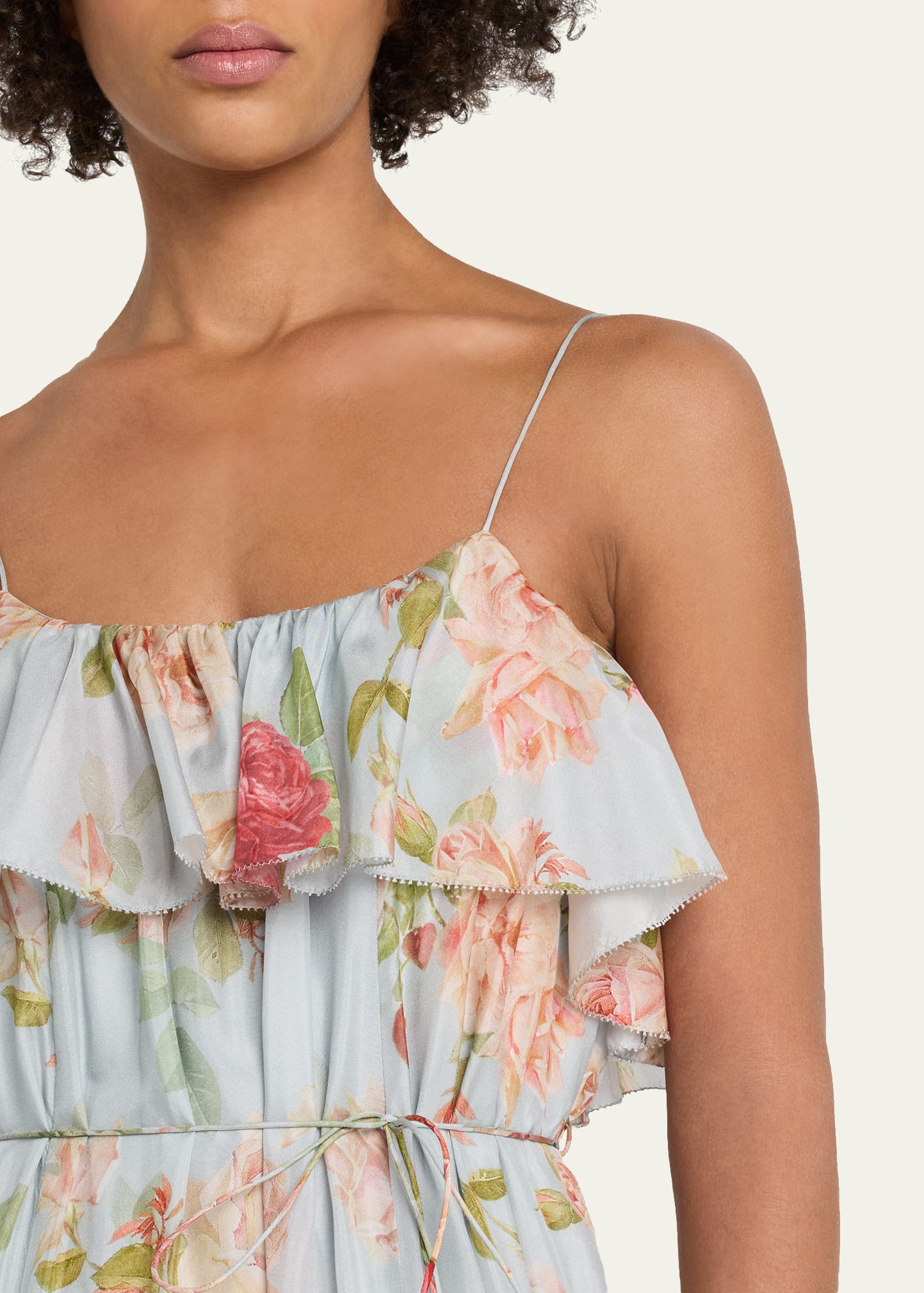 women zimmermann dresses Lucky floral linen lace maxi dress feminine line in fuchsia jersey Zimmermann Dress | TikTok