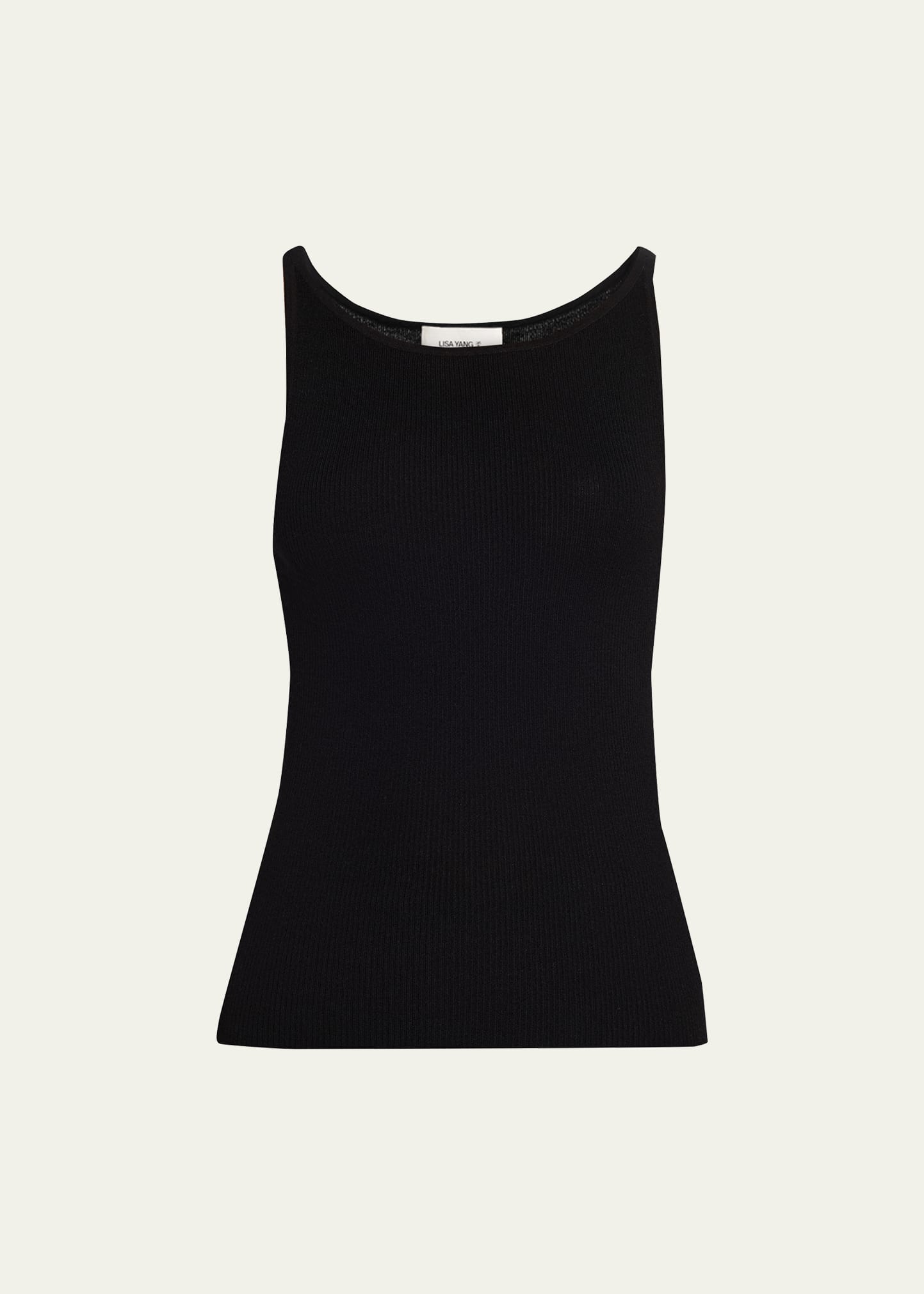 Lisa Yang Lynette Cashmere Rib Scoop-Neck Tank Top - Bergdorf Goodman