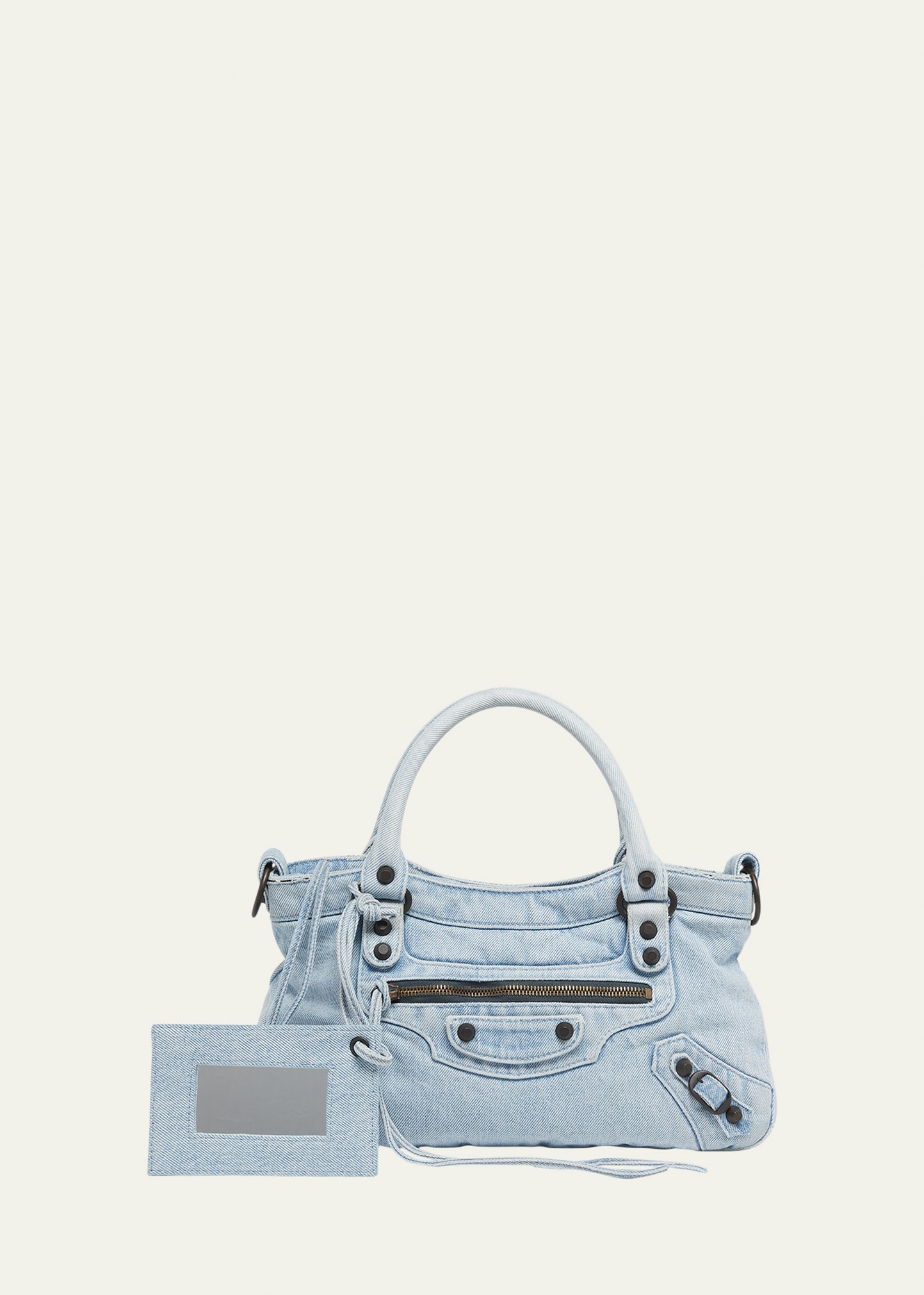 Balenciaga Le City Denim Top-Handle Bag - Bergdorf Goodman