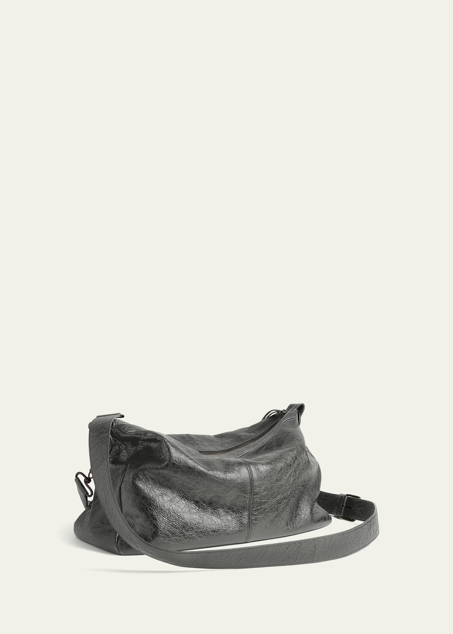 Balenciaga Men's Le City Moto Medium Leather Crossbody/Shoulder