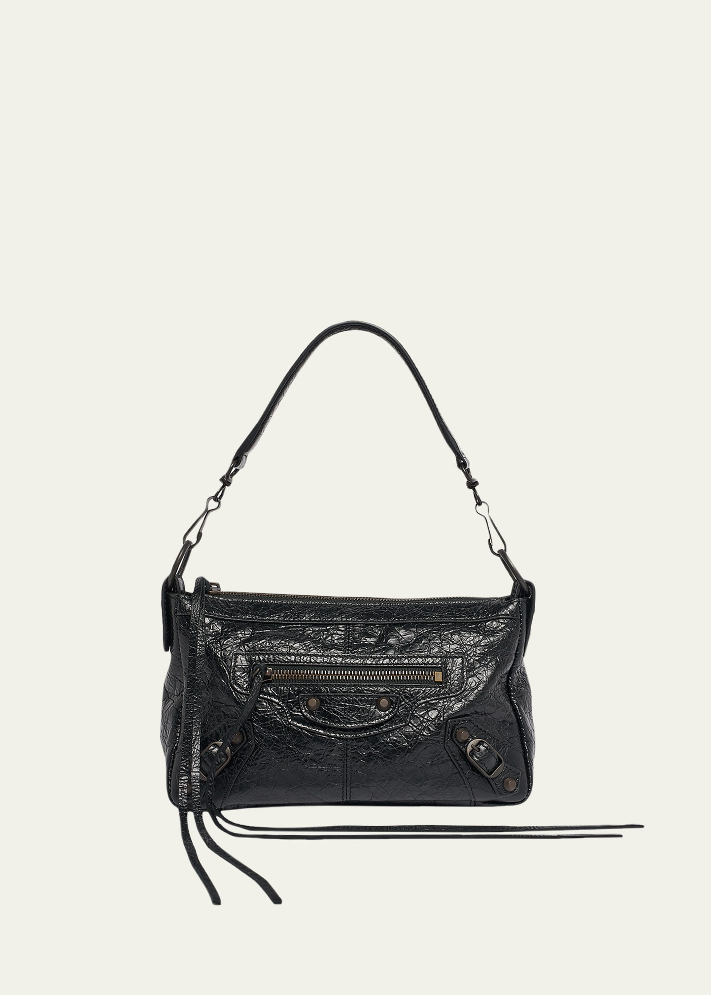 Balenciaga Le City Moto Mini Leather Shoulder Bag - Bergdorf Goodman