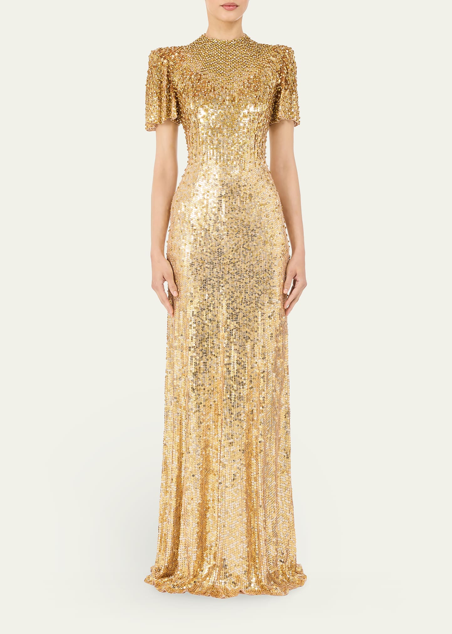 slim fit dress slacks Gold Rush Floor-Length Dress