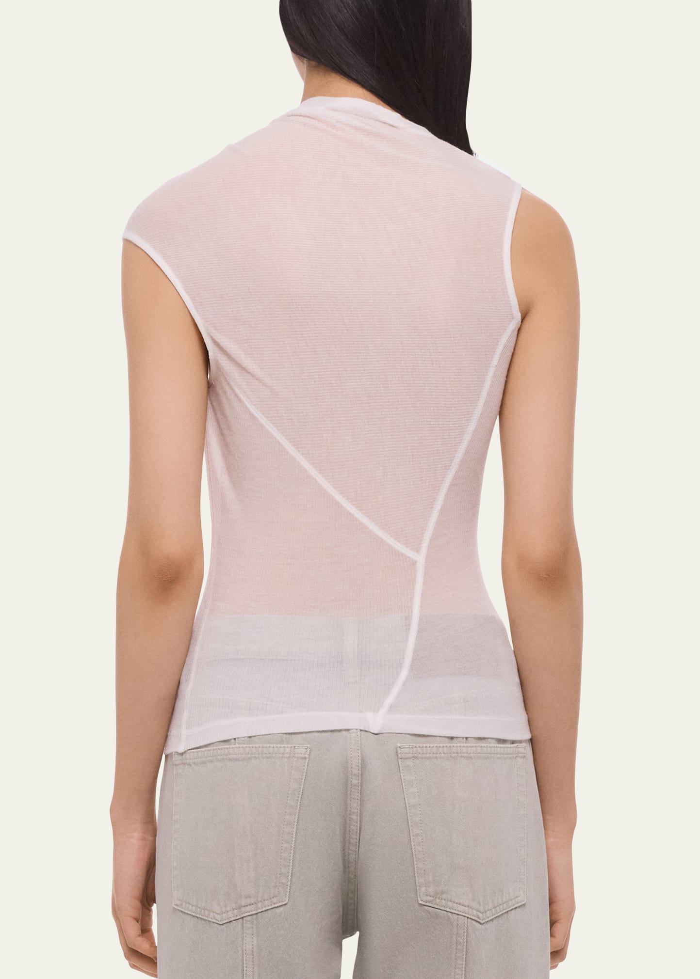 Helmut Lang Sheer Twist Tank Top - Bergdorf Goodman