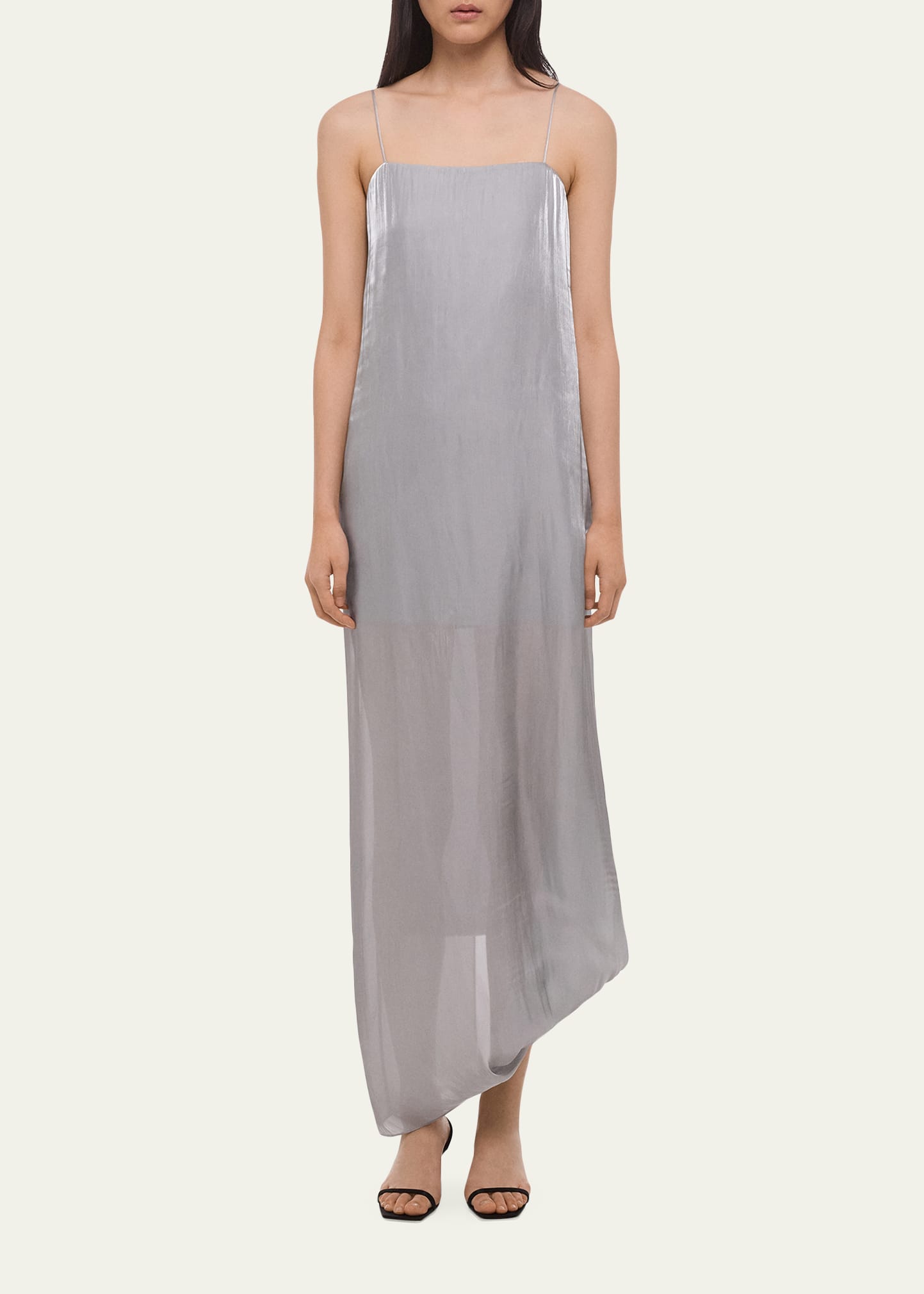 helmut lang purple slip dress Helmut Lang Women's Fluid Slip Dress - Gray - Size 8