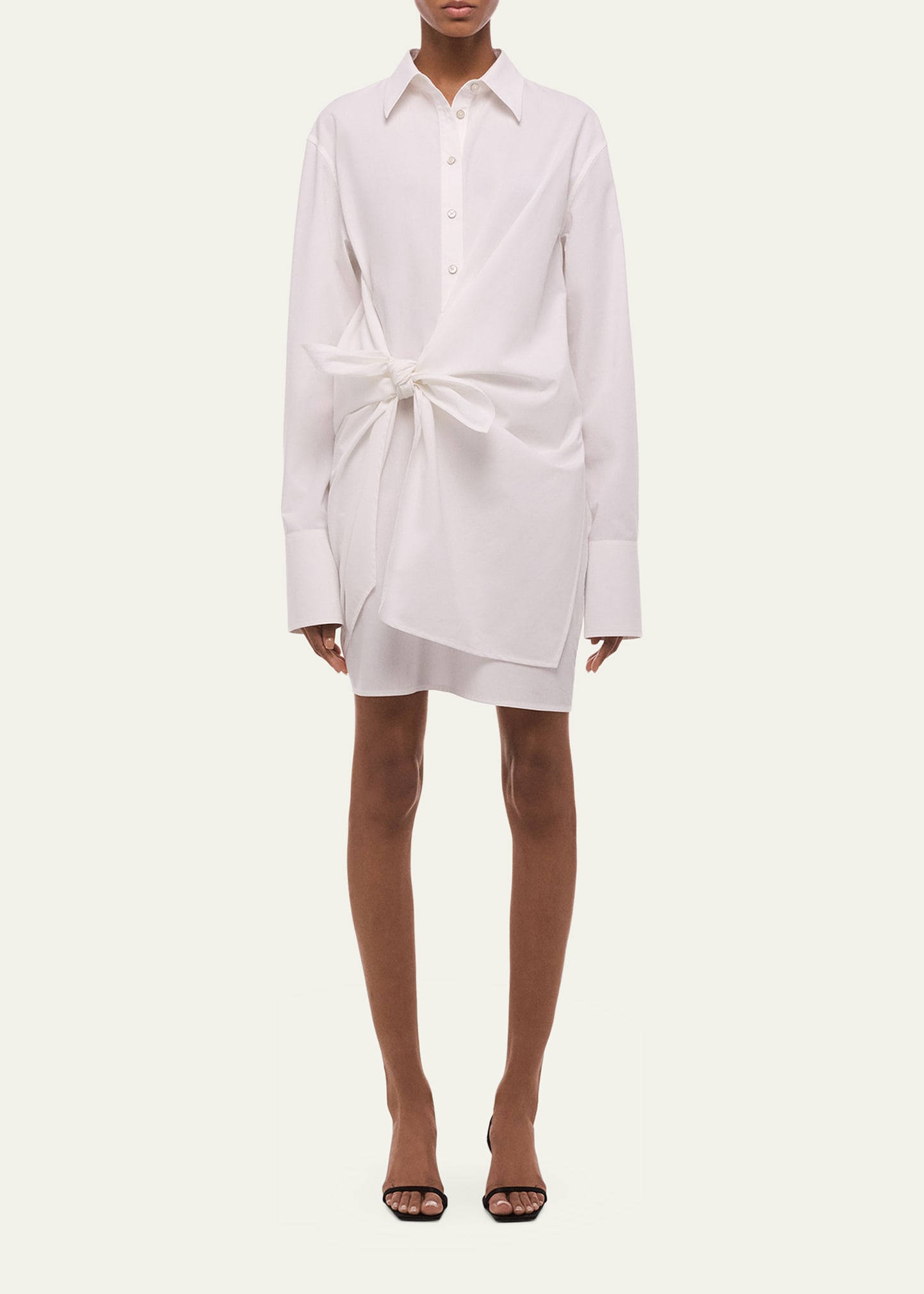 T*様 Helmut Lang 本人期 rolled-up dress shir Helmut Lang Knotted Cotton Shirtdress - Bergdorf Goodman