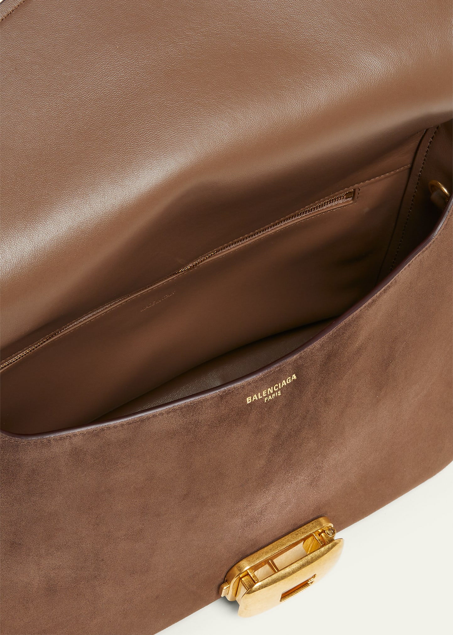 Balenciaga Clicca Medium Suede Shoulder Bag - Bergdorf Goodman