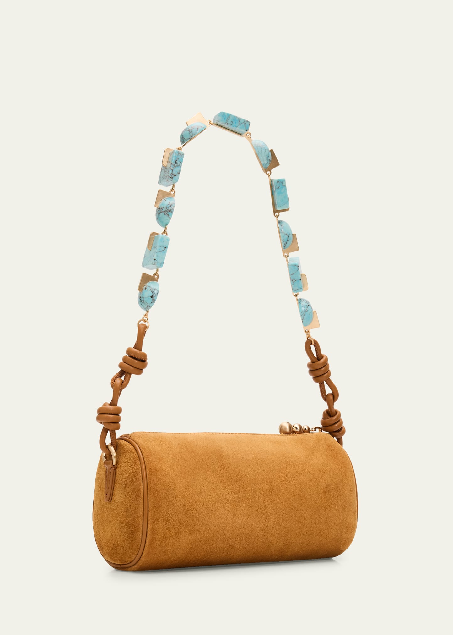 Cult Gaia Zozina Faux Turquoise & Suede Shoulder Bag - Bergdorf