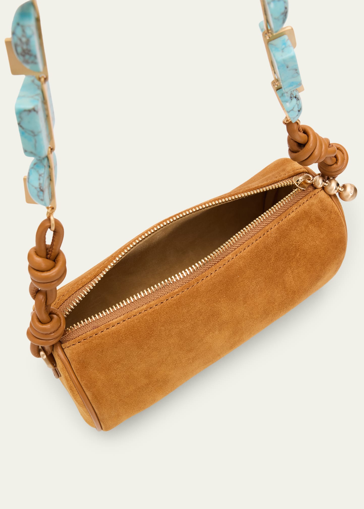 Cult Gaia Zozina Faux Turquoise & Suede Shoulder Bag - Bergdorf