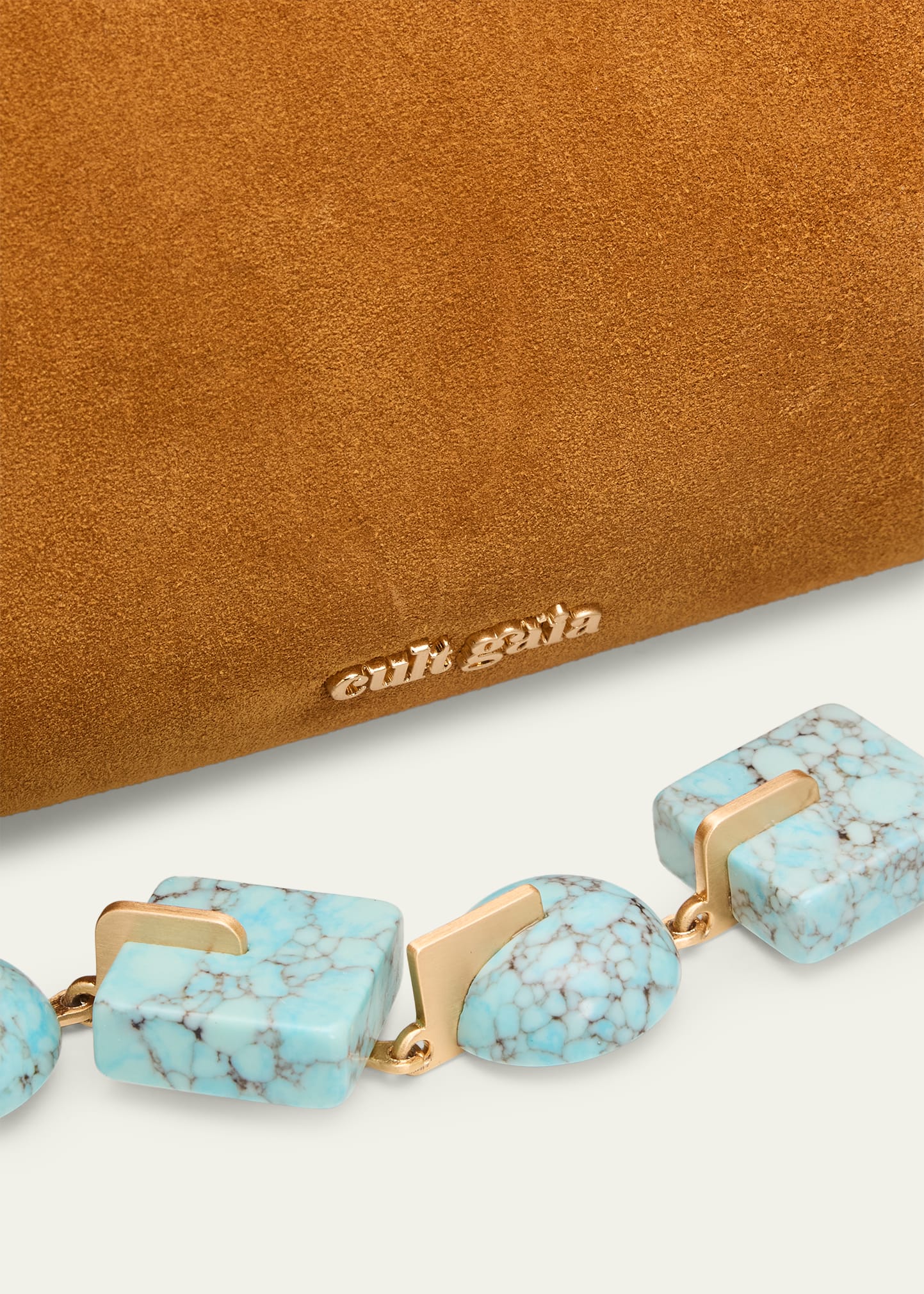 Cult Gaia Zozina Faux Turquoise & Suede Shoulder Bag - Bergdorf